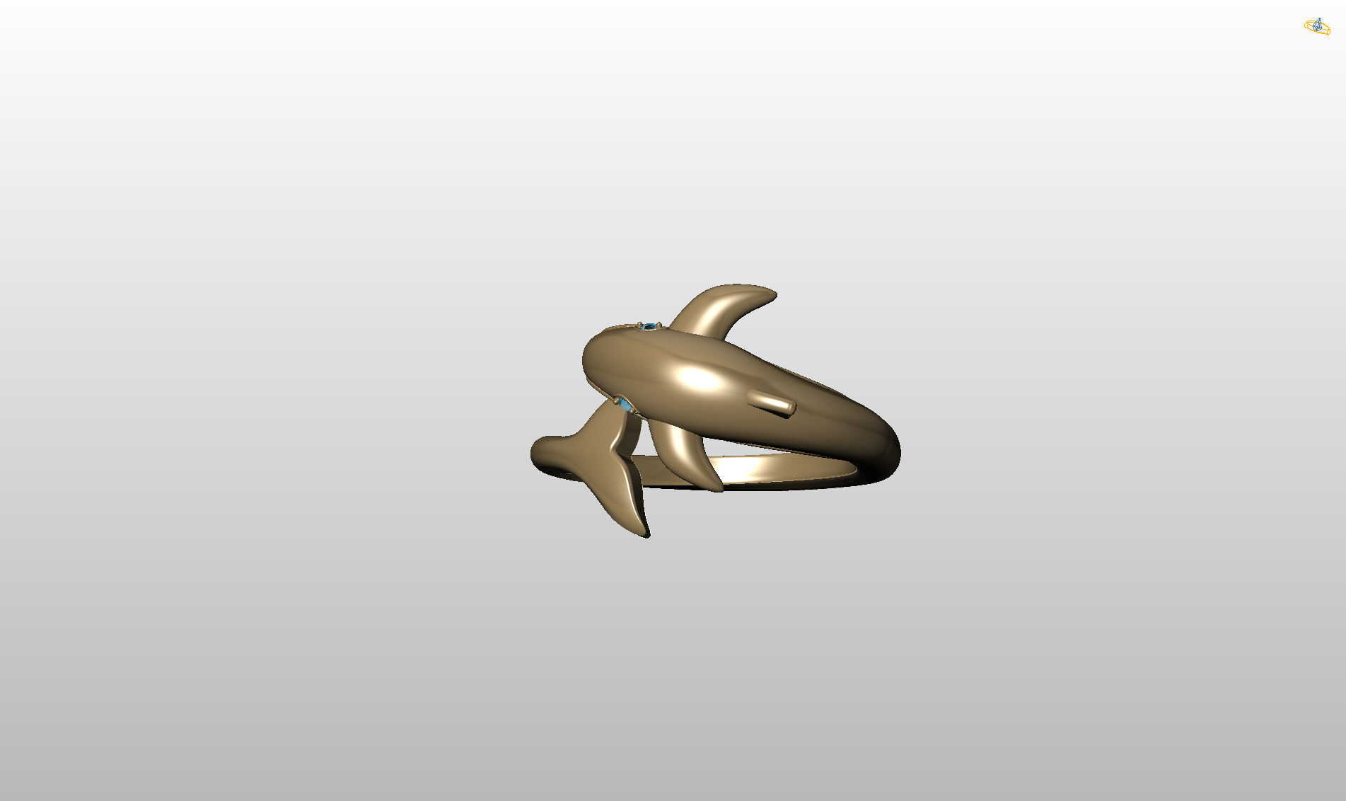 Whale Ring 3D print model_15