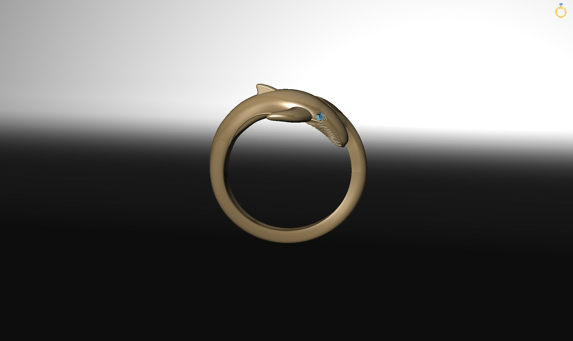 Whale Ring 3D print model_20