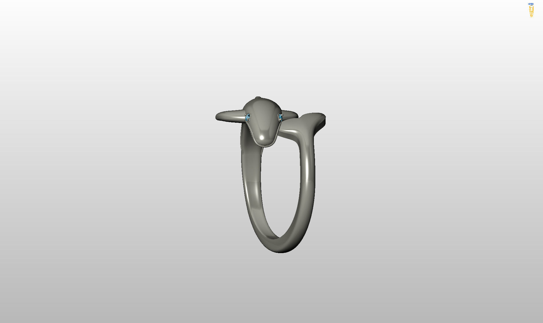 Whale Ring 3D print model_38