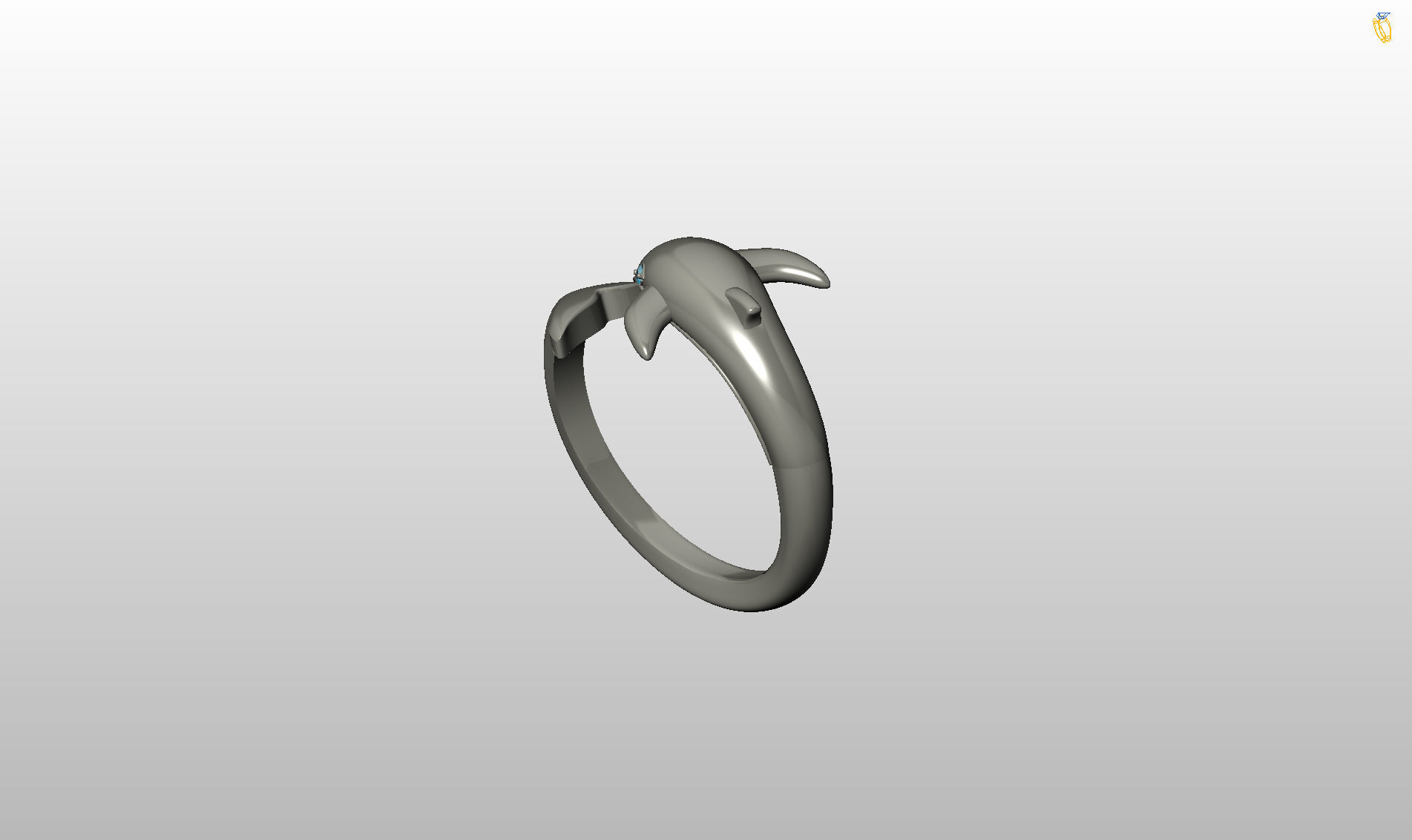 Whale Ring 3D print model_51