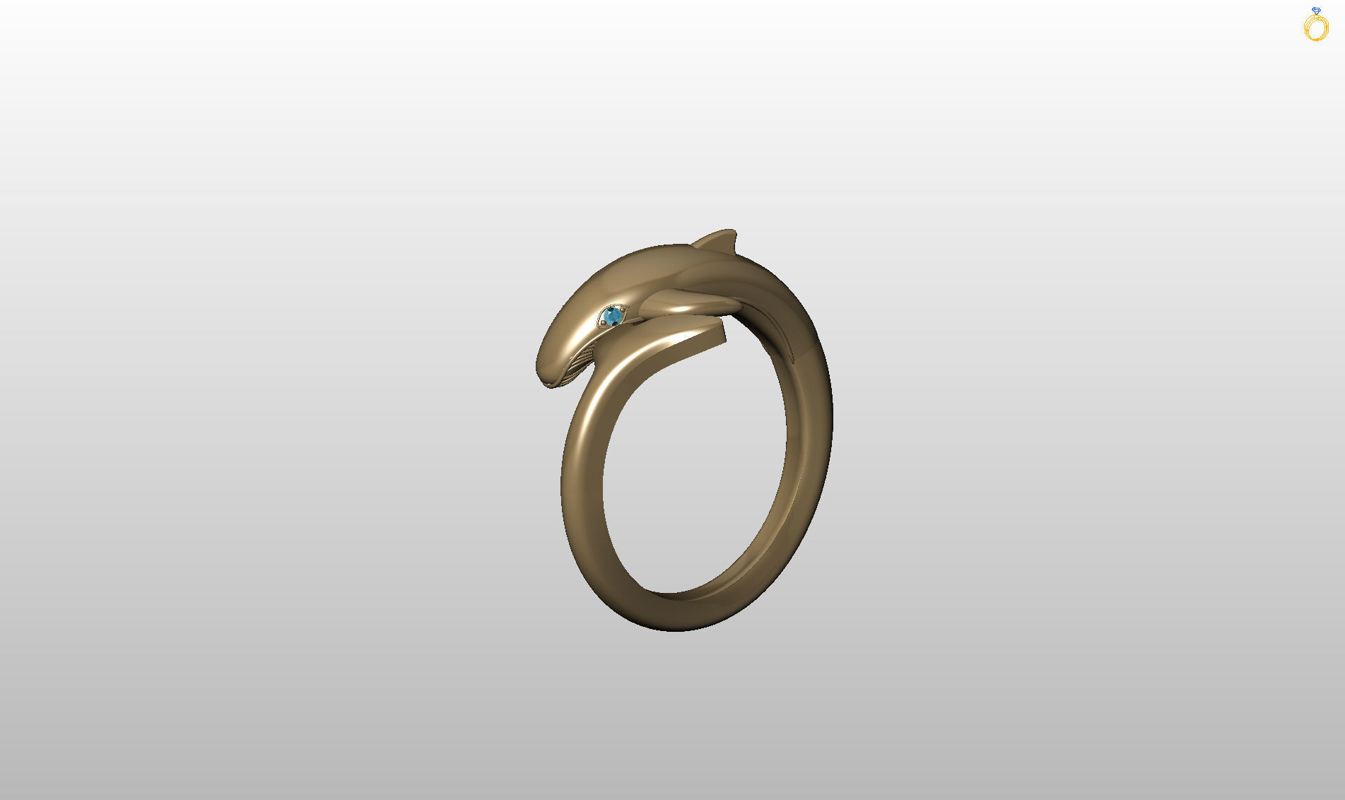 Whale Ring 3D print model_36