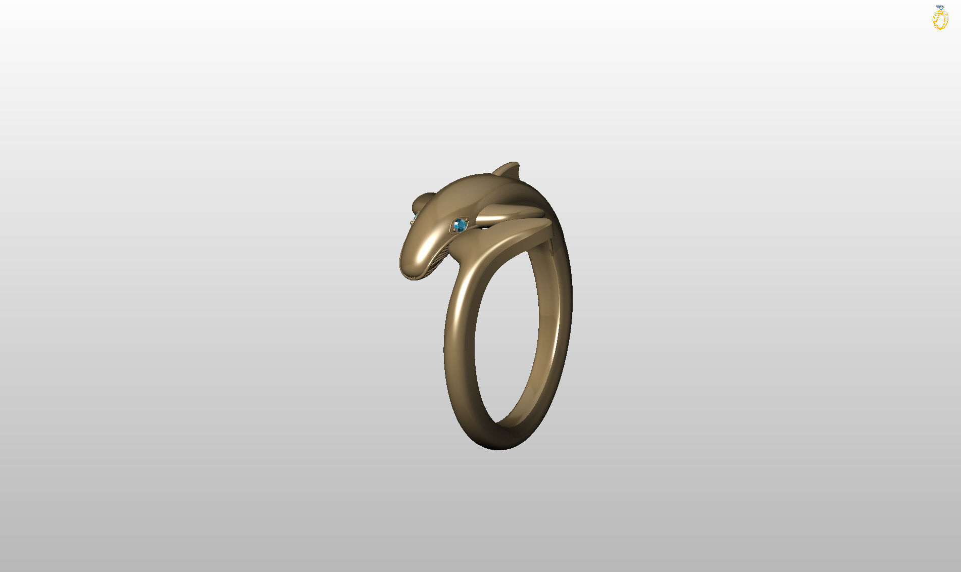 Whale Ring 3D print model_25
