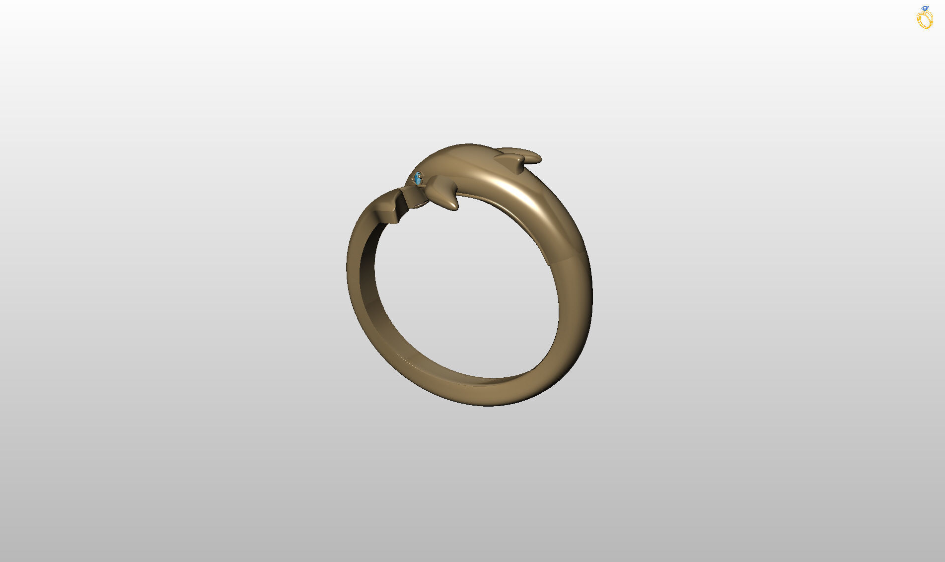 Whale Ring 3D print model_22