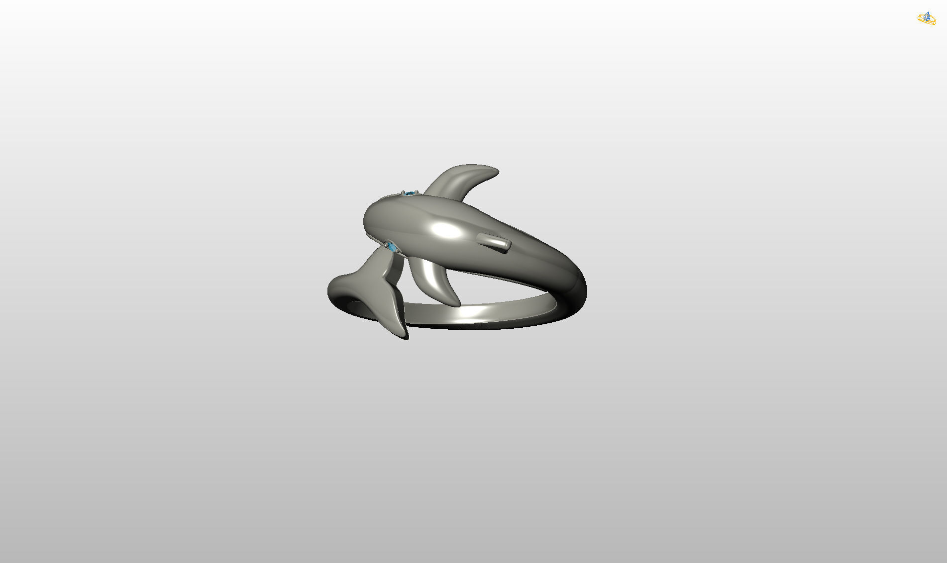 Whale Ring 3D print model_39