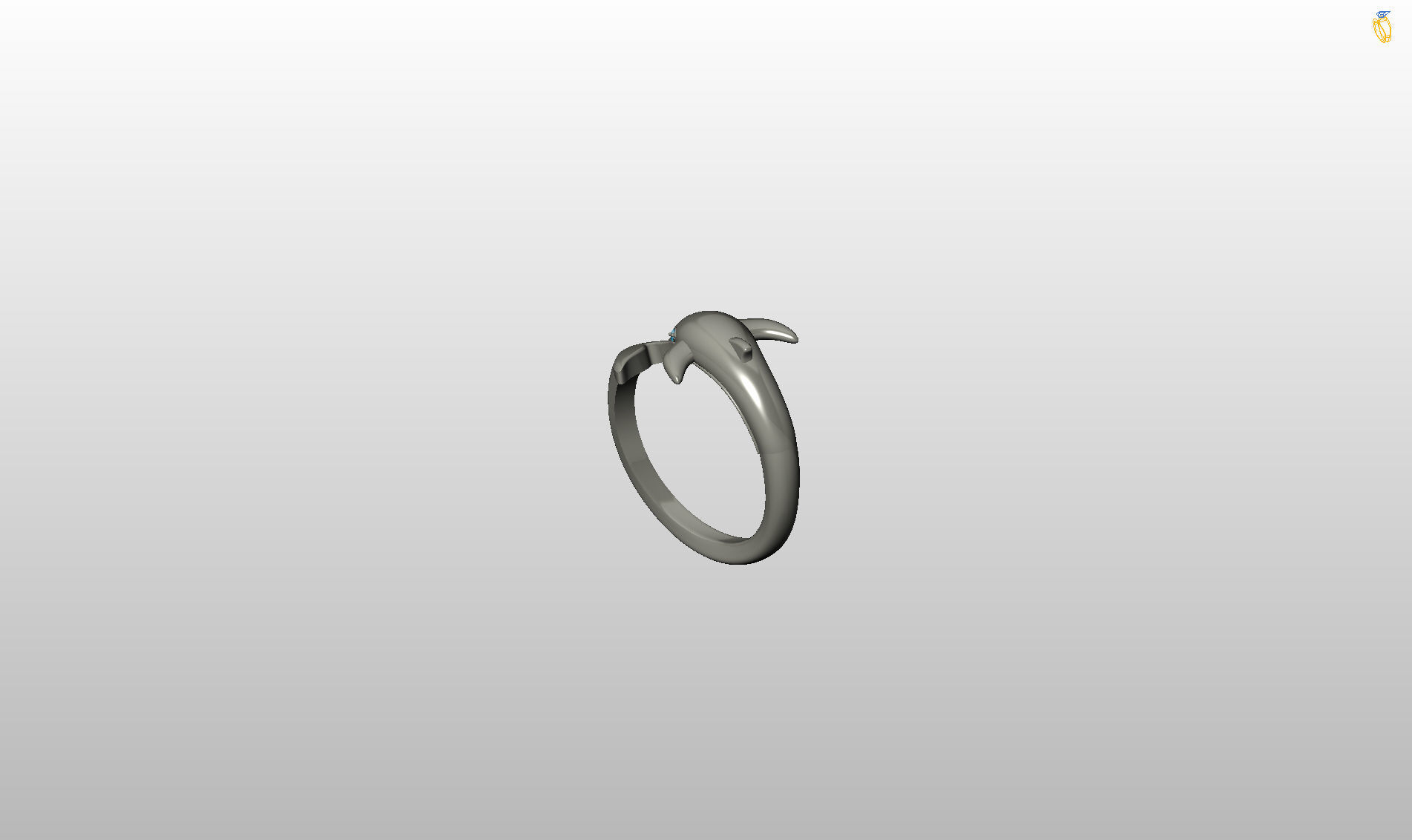 Whale Ring 3D print model_46