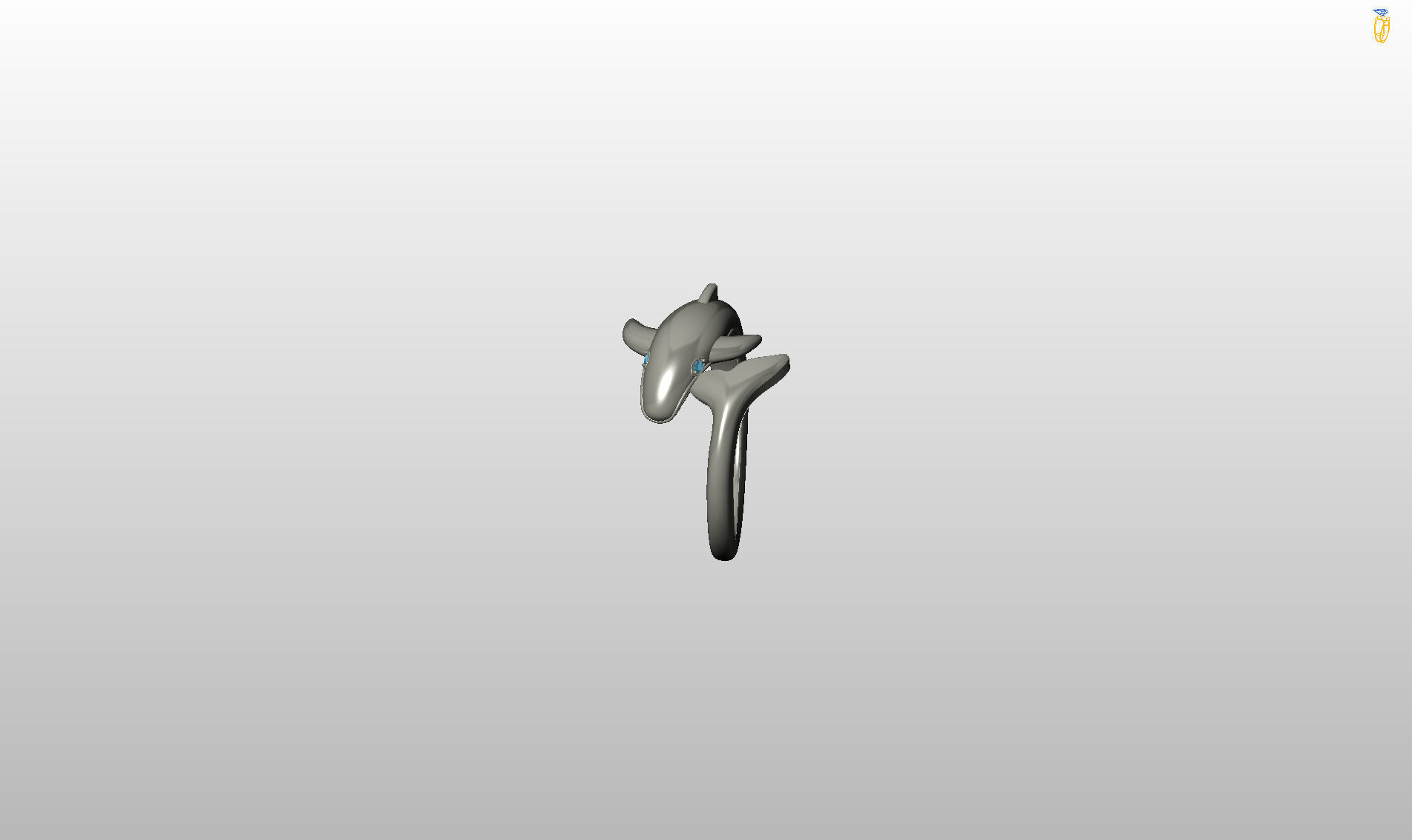 Whale Ring 3D print model_44