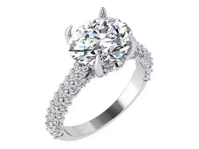 Oval Rotated Ring 4602