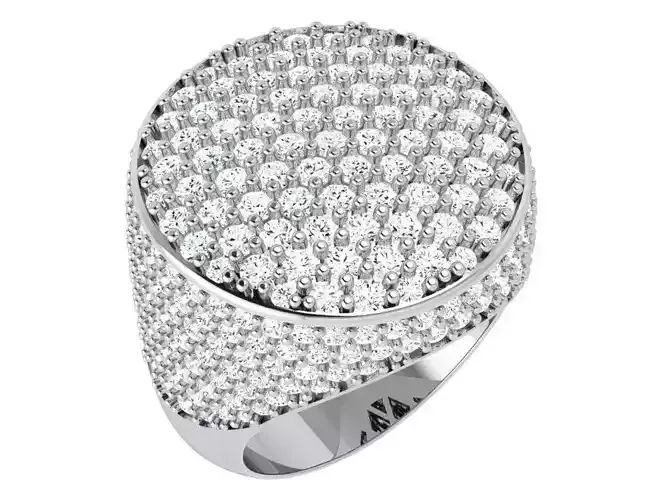 Pave Circle Ring 4603