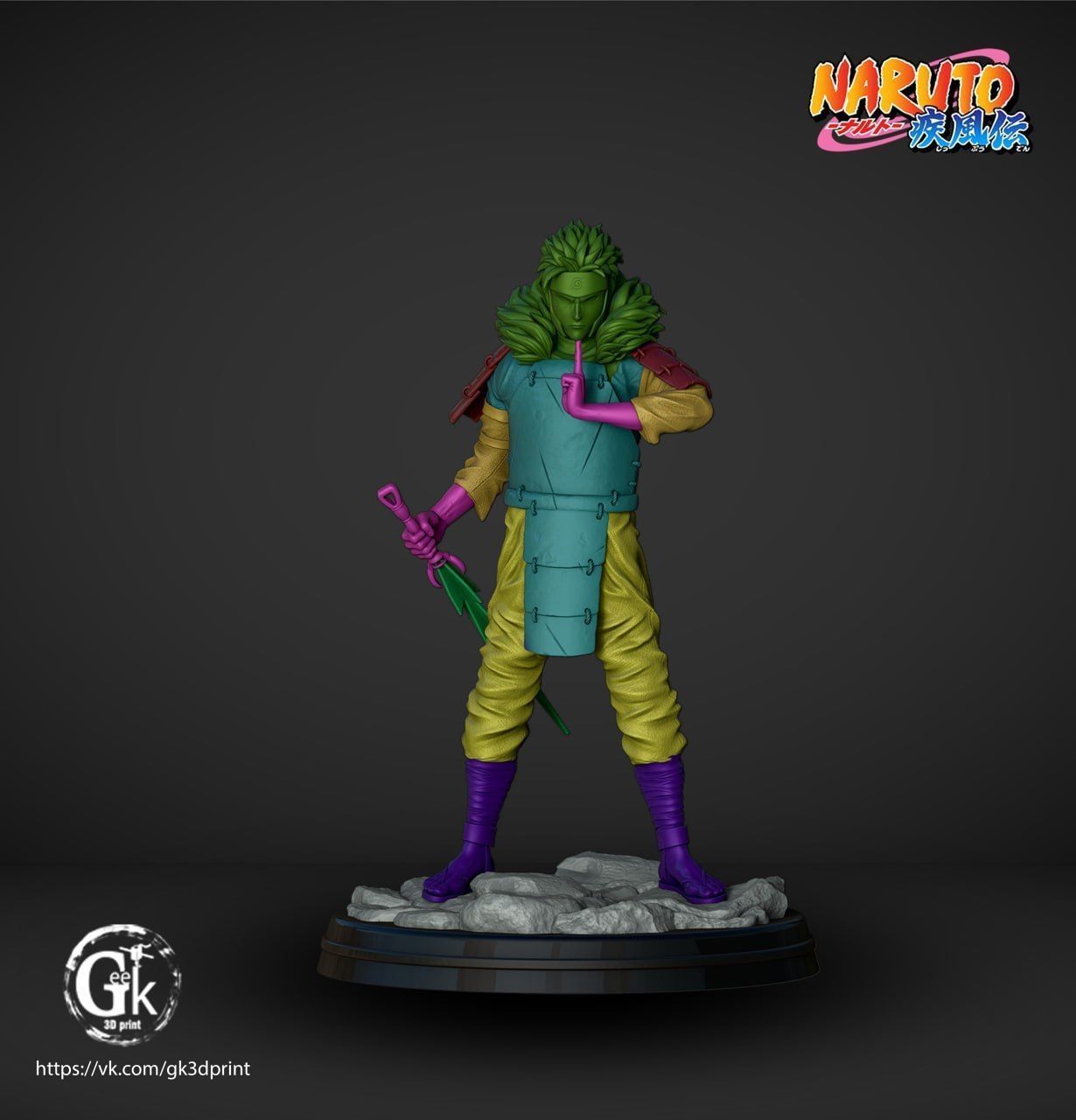 2 Hokage Tobirama Senju  3D print model_6