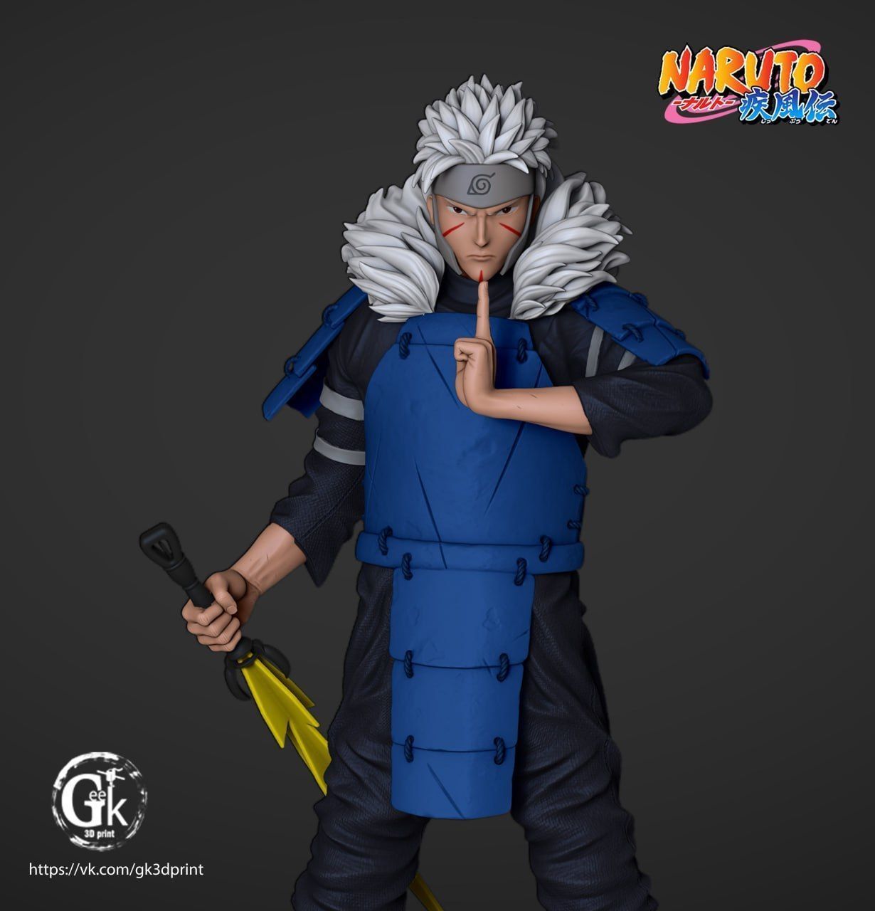 2 Hokage Tobirama Senju  3D print model_2