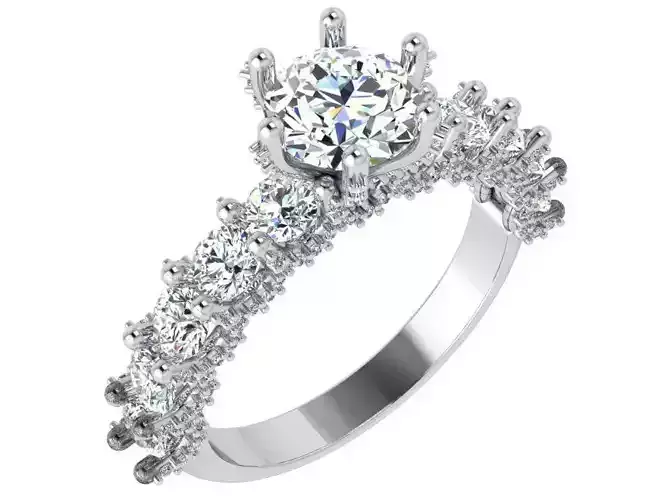 Round Diamond Engagement Ring 4606
