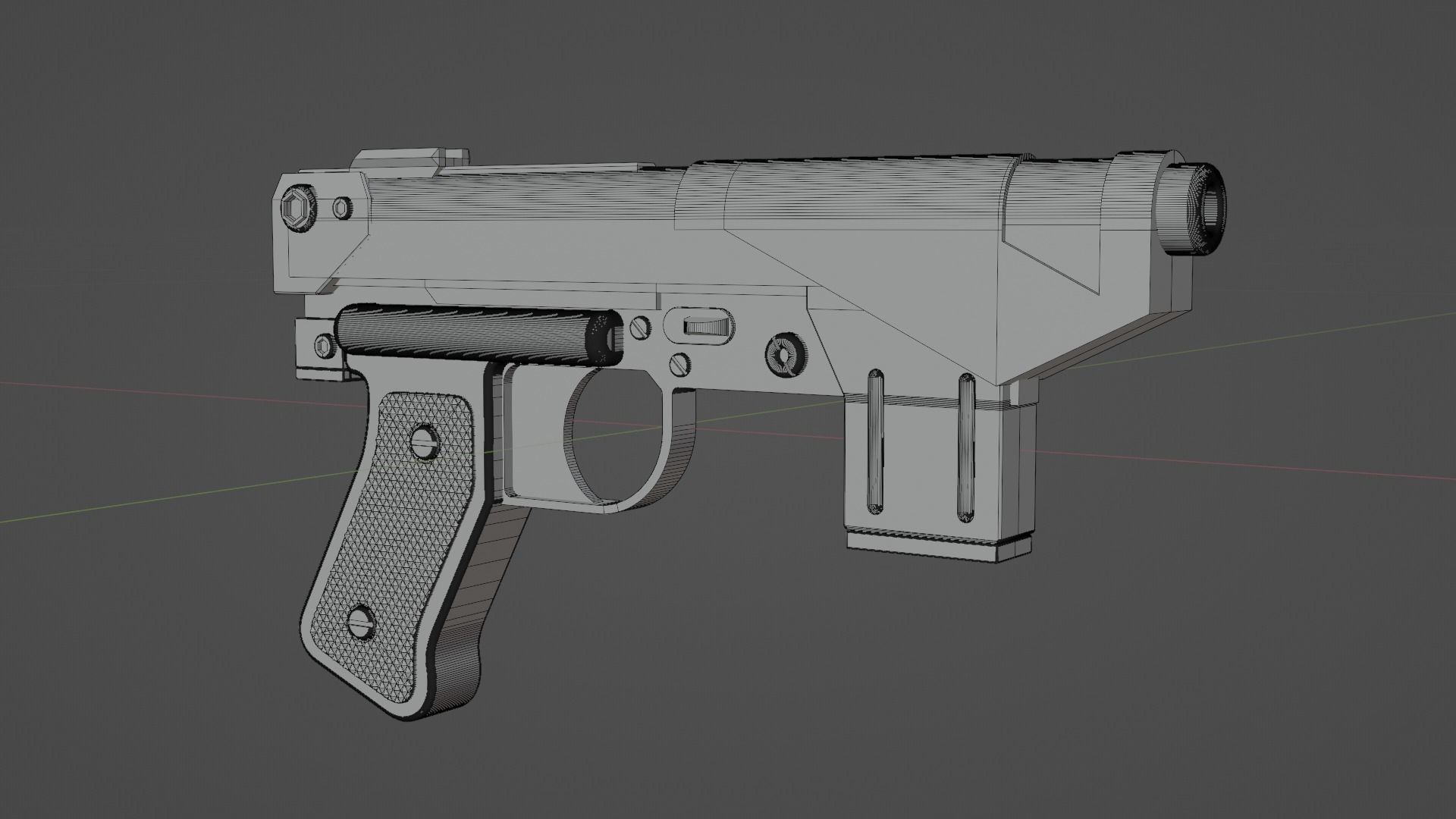 Imperial Armored Commando Blaster Pistol 3D model | CGTrader