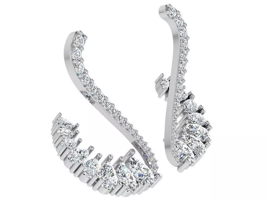 Ear Climber Earring 4612 3D print model