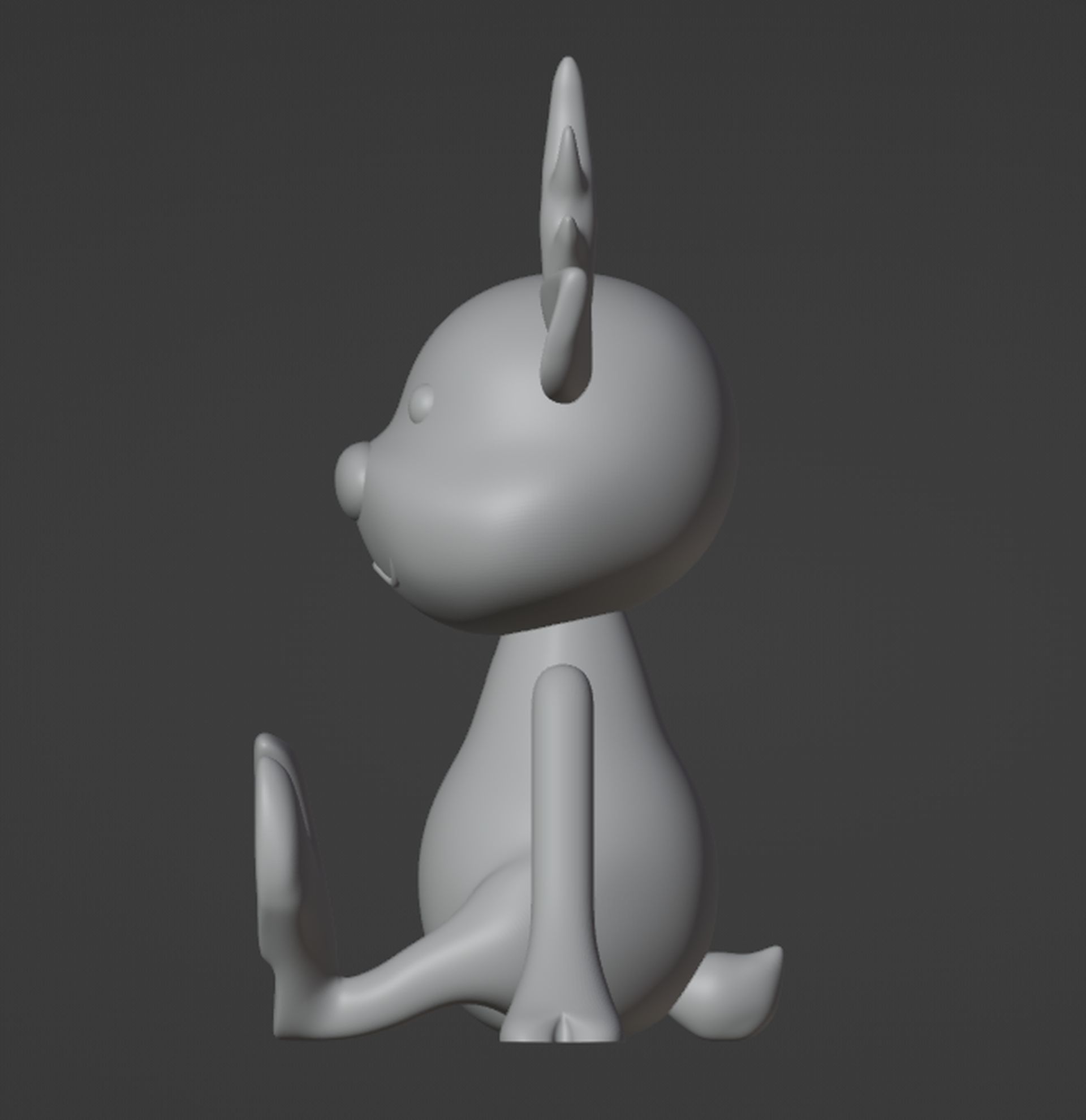 Deer Figurine 3D print model_2