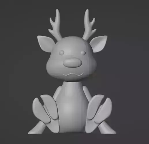 Deer Figurine 3D print model