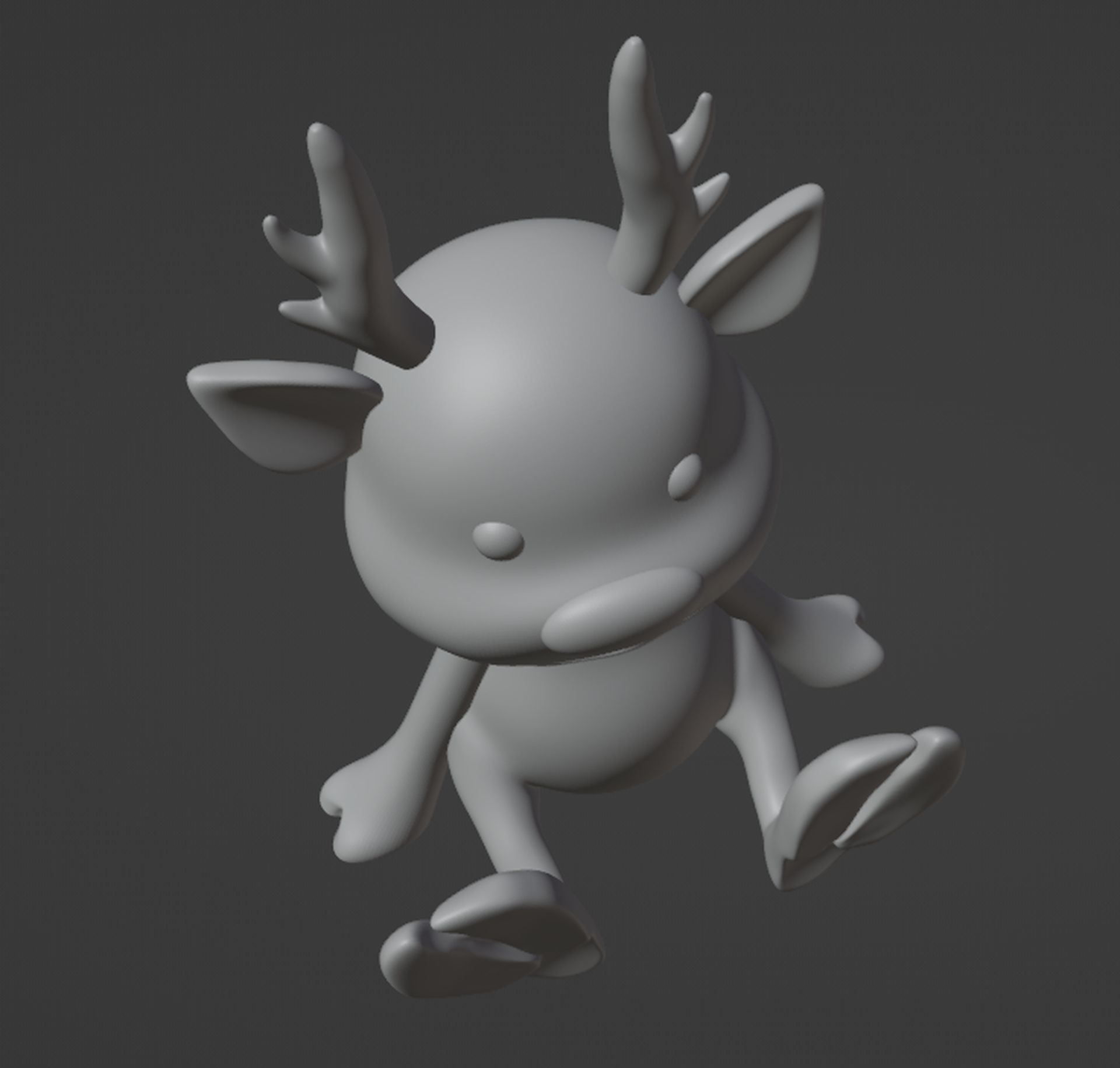 Deer Figurine 3D print model_5