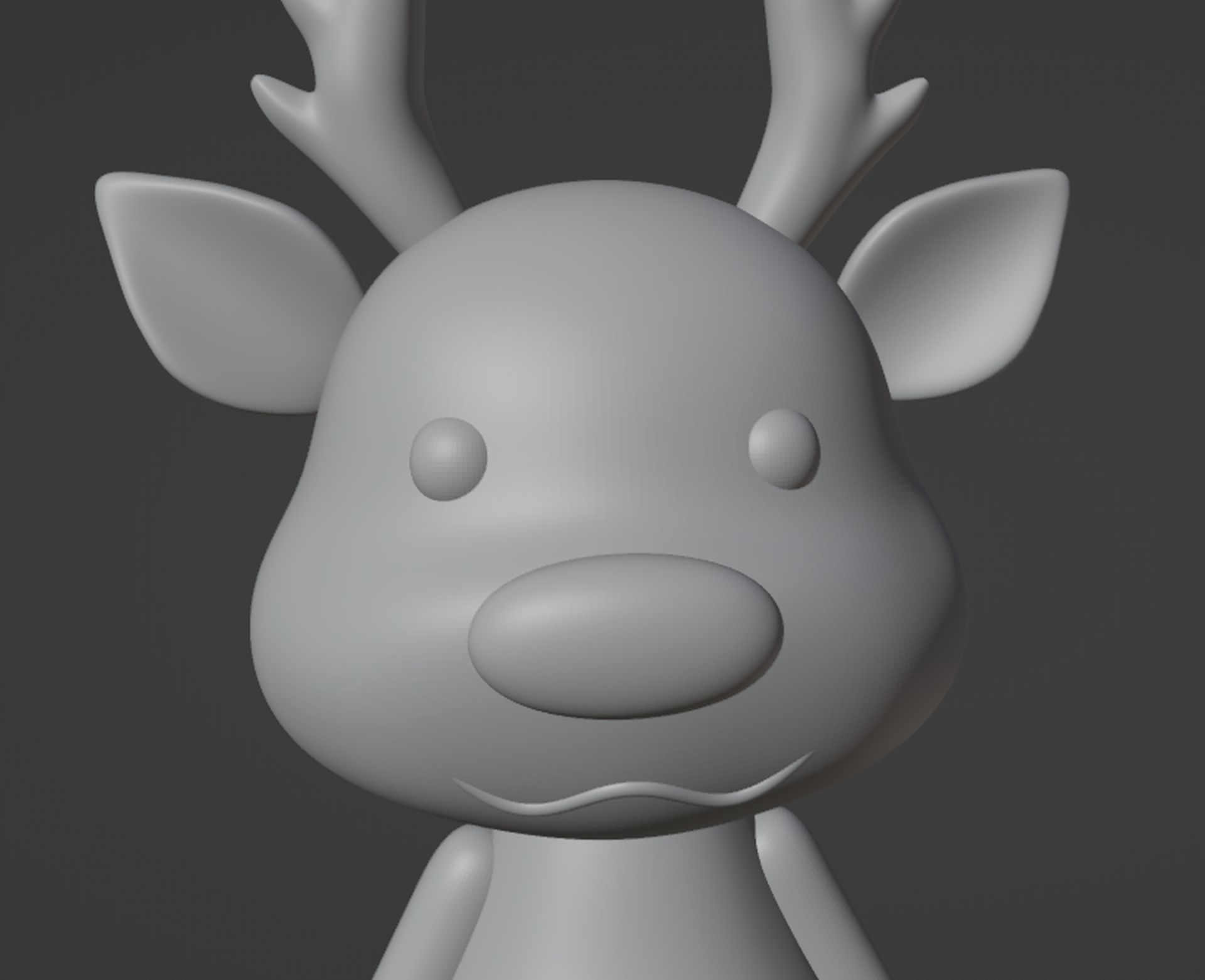 Deer Figurine 3D print model_7