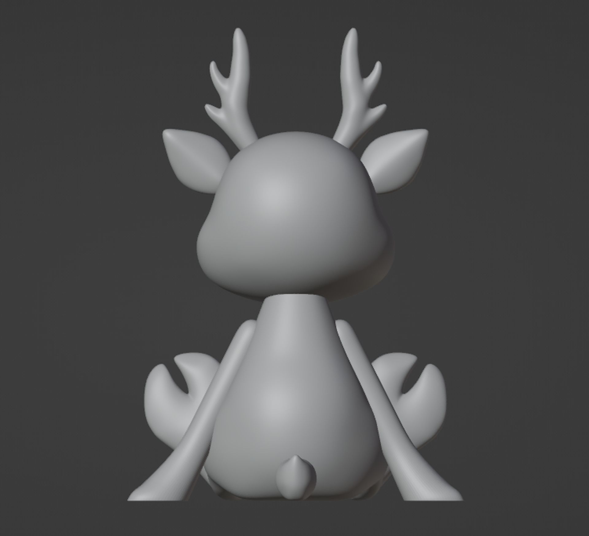 Deer Figurine 3D print model_3