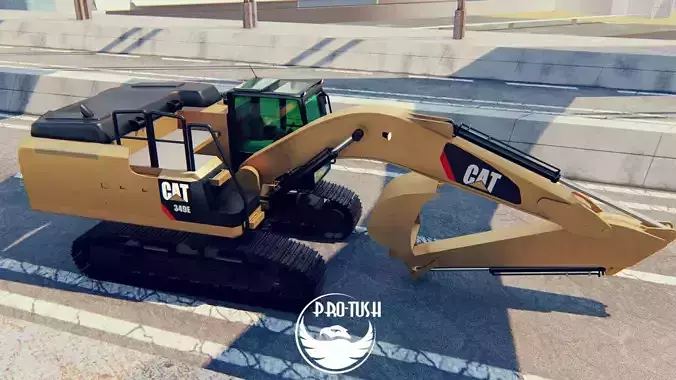 Caterpillar 349E Excavator 3D model