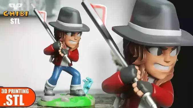 Maggie The Walking Dead STL for 3D Printing ChibiSTL 3DXM