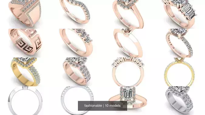 fashionable 3D Model Collection