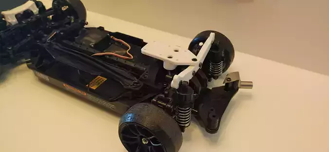 Tamiya TT-02 Drift Shock towers and top battery Rack 