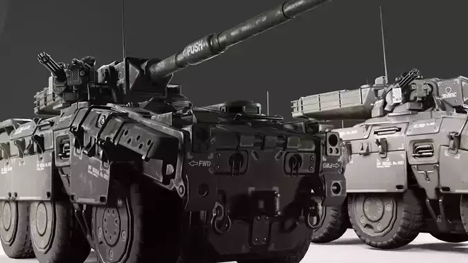 military tank low poly