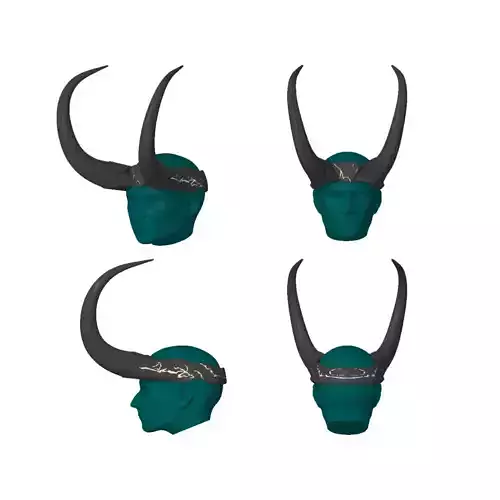 God of Stories Loki Horned Crown Season 2 Loki Cosplay By CC3D 3D print model