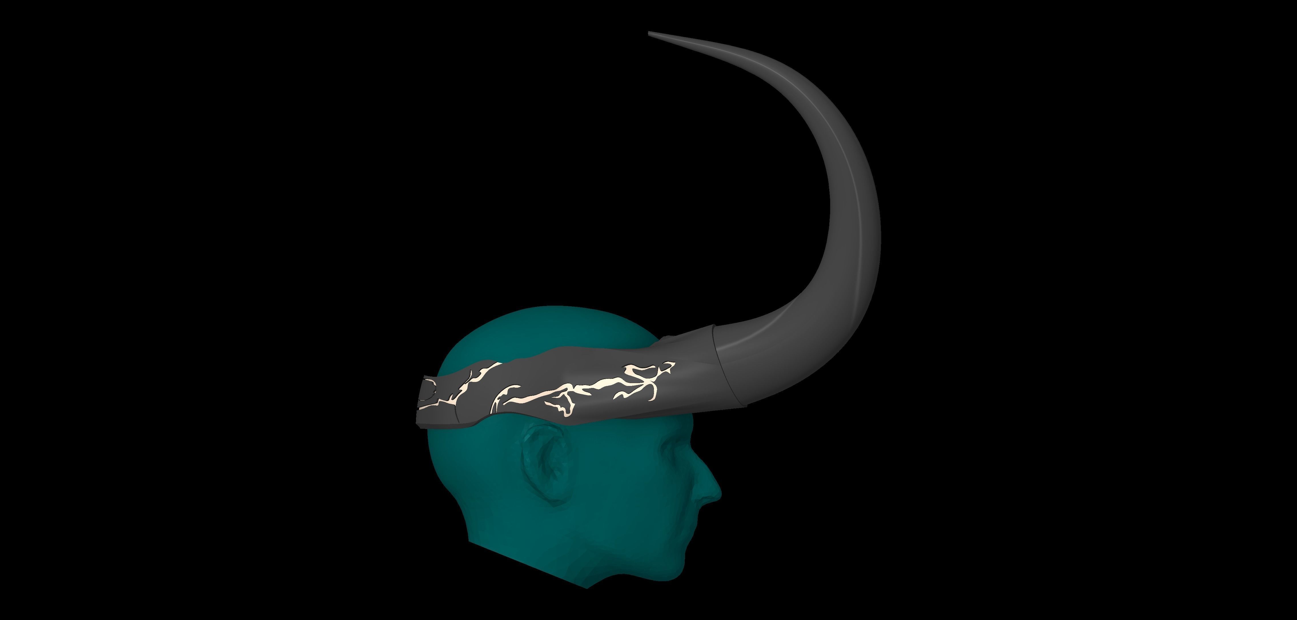 God of Stories Loki Horned Crown Season 2 Loki Cosplay By CC3D 3D print model_3