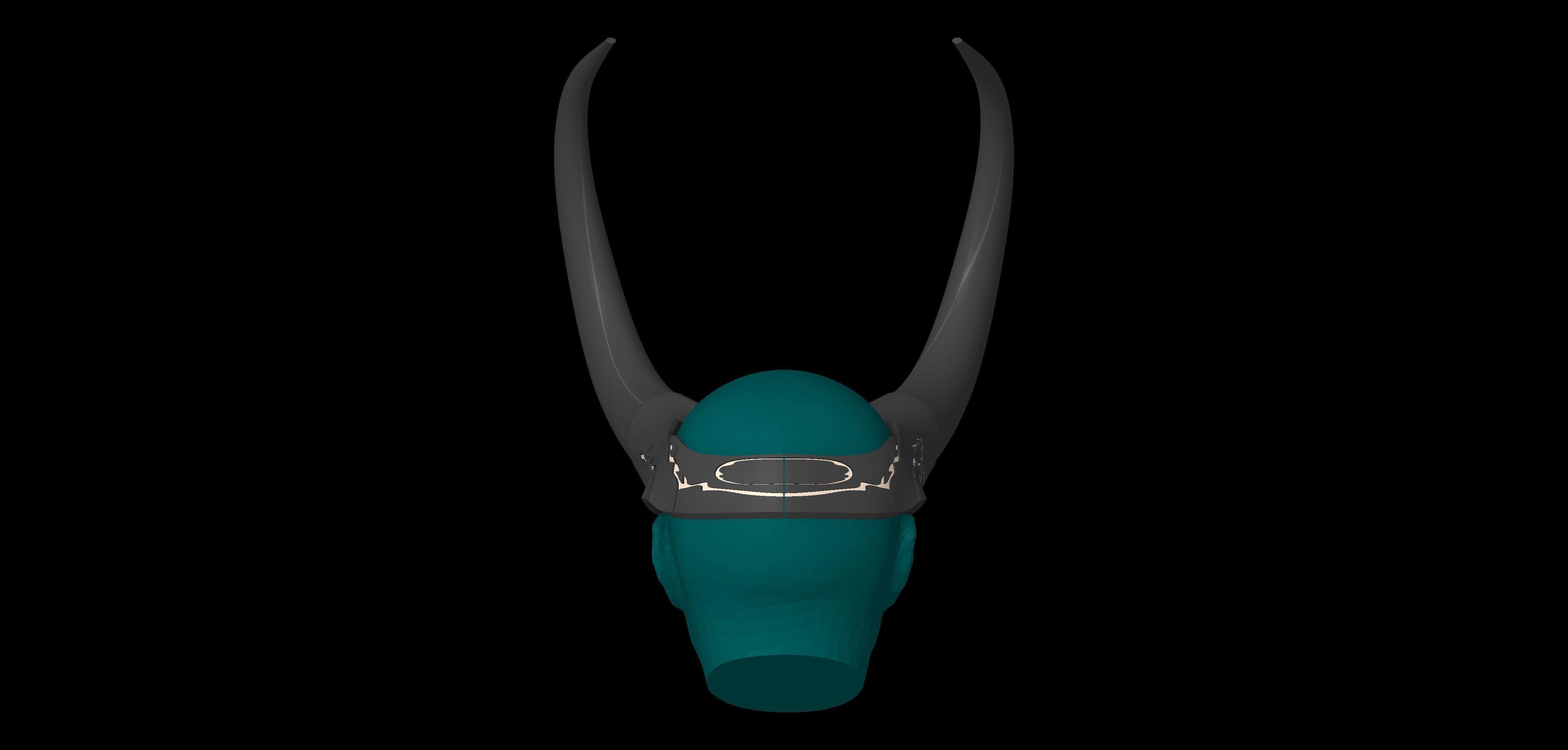 God of Stories Loki Horned Crown Season 2 Loki Cosplay By CC3D 3D print model_4