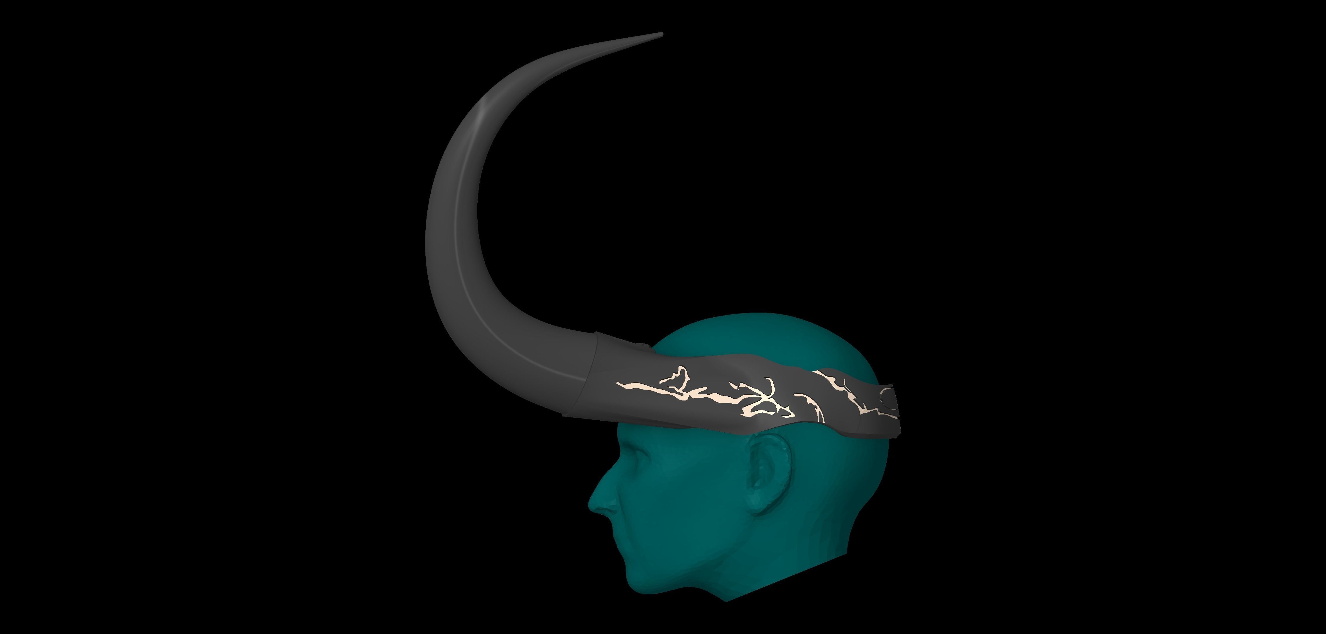 God of Stories Loki Horned Crown Season 2 Loki Cosplay By CC3D 3D print model_2