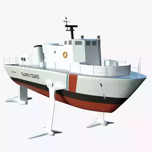 USS Flagstaff Low-poly 3D model