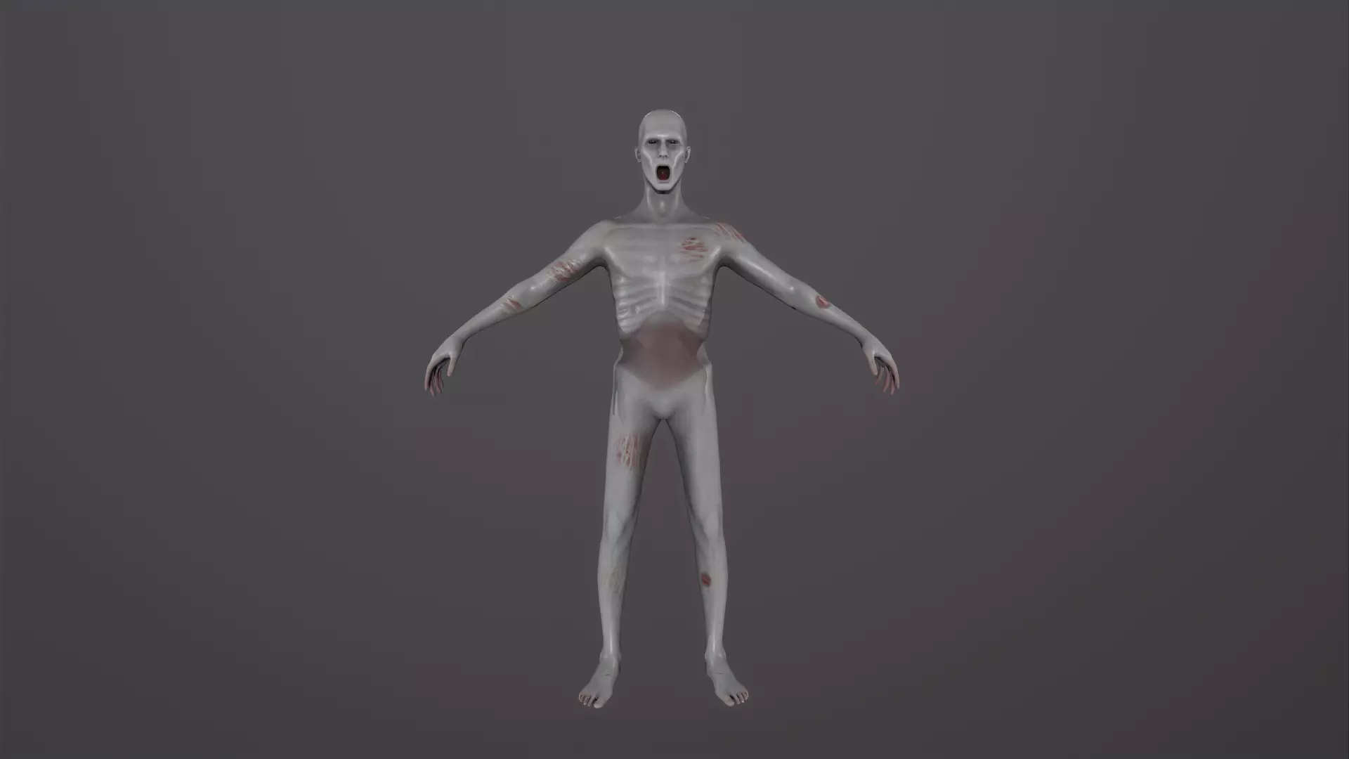 Zombie Character Rigged Low-poly 3D model_0