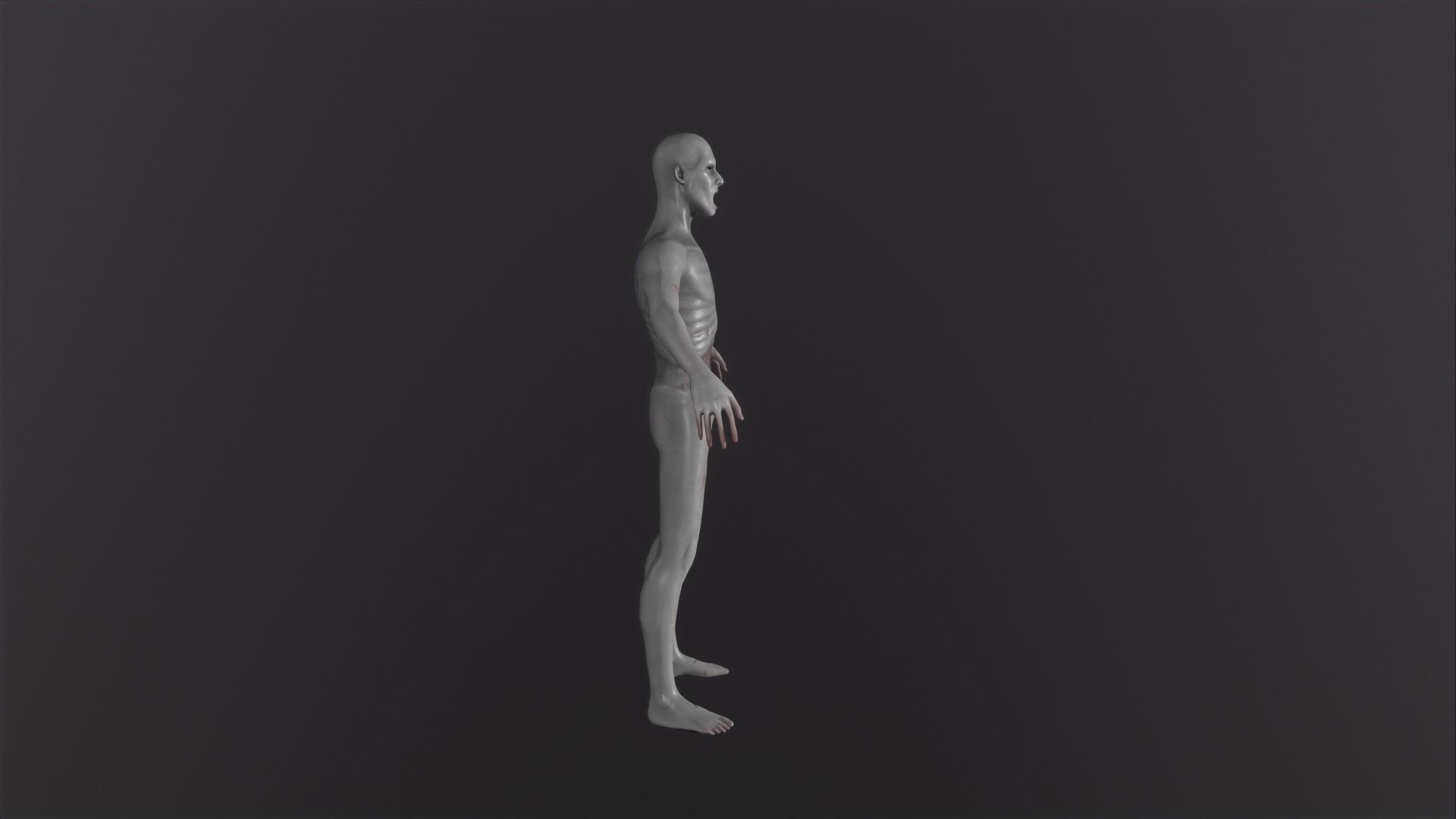 Zombie Character Rigged Low-poly 3D model_8
