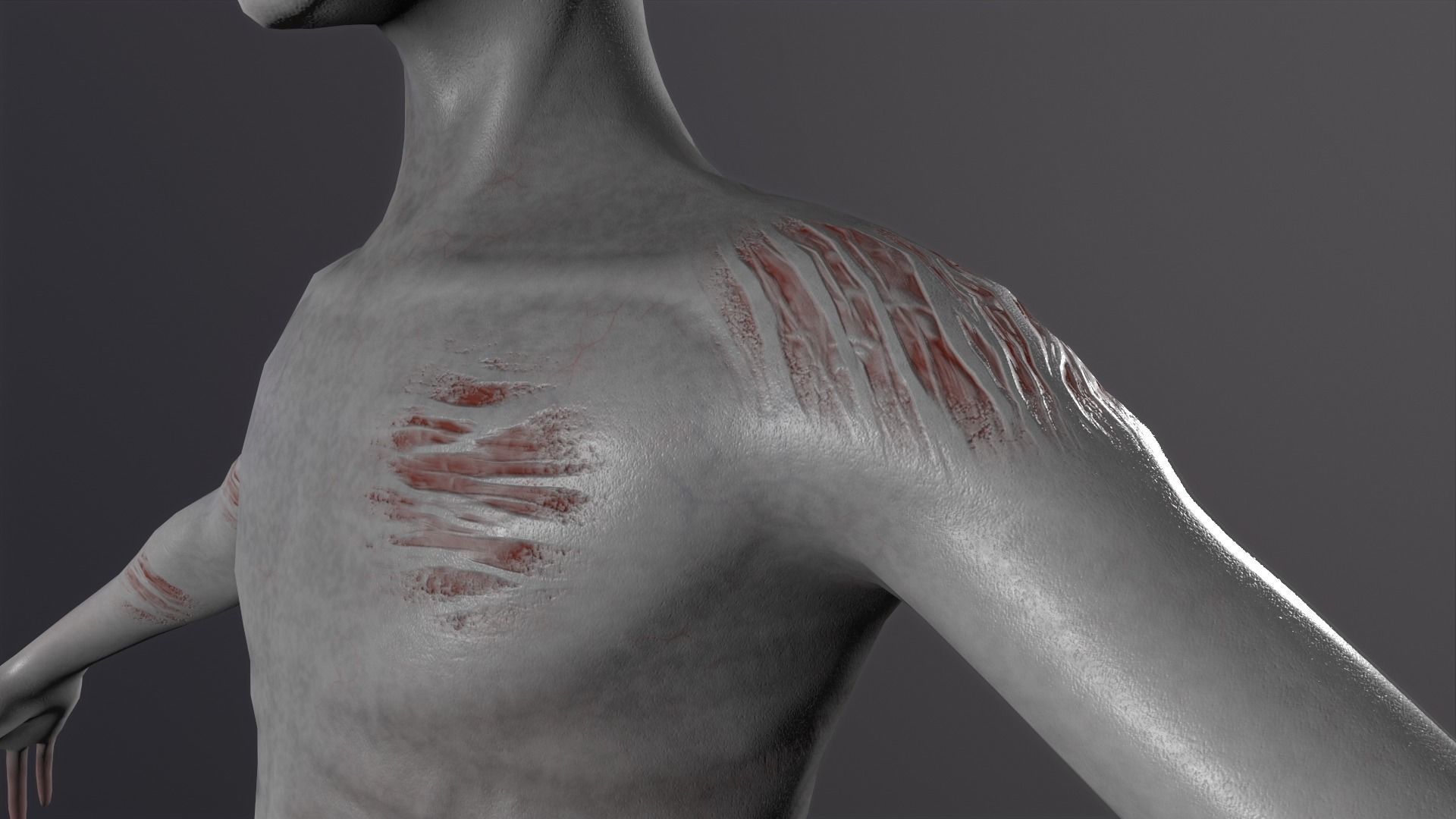 Zombie Character Rigged Low-poly 3D model_12