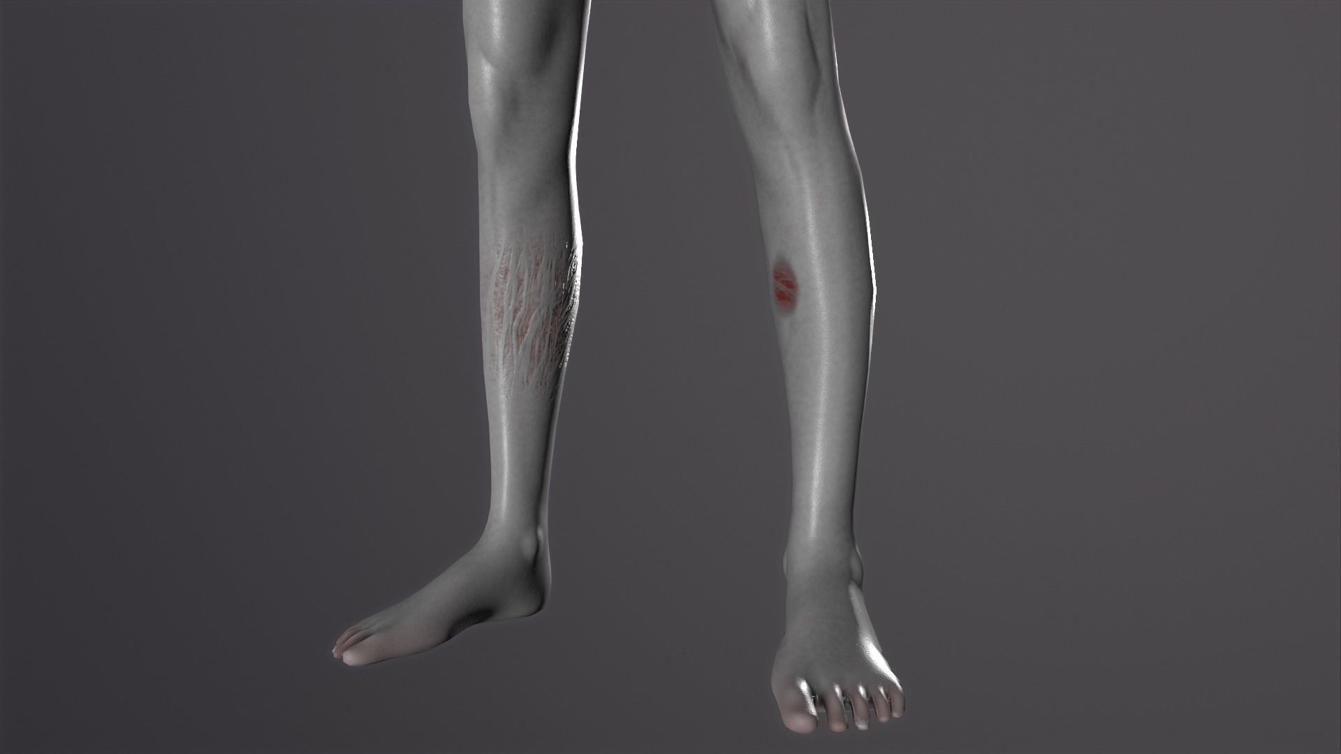 Zombie Character Rigged Low-poly 3D model_16