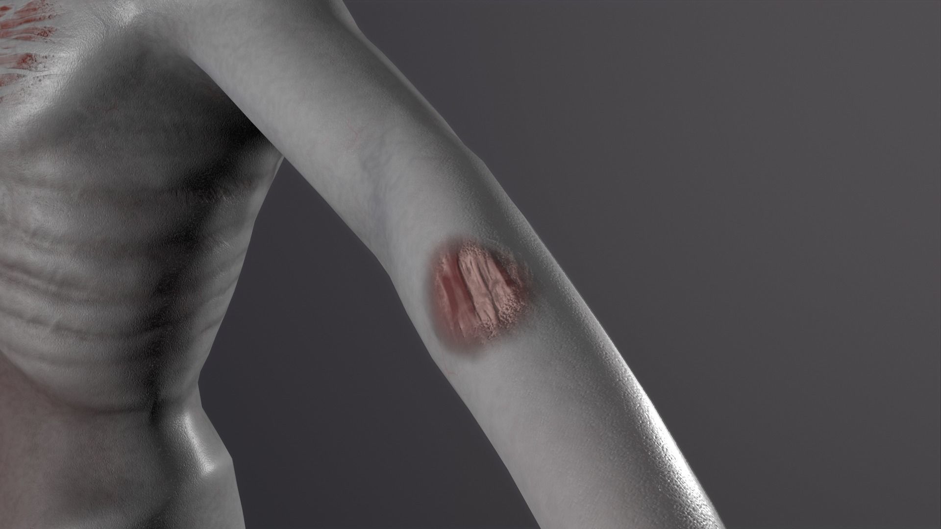 Zombie Character Rigged Low-poly 3D model_17