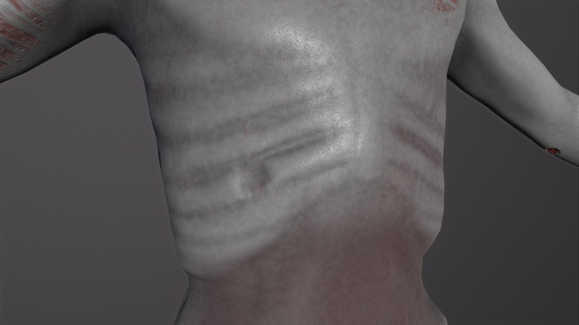 Zombie Character Rigged Low-poly 3D model_14