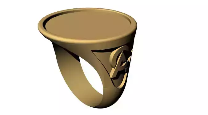 BASIC RING anillo sensillo con logotipo CA