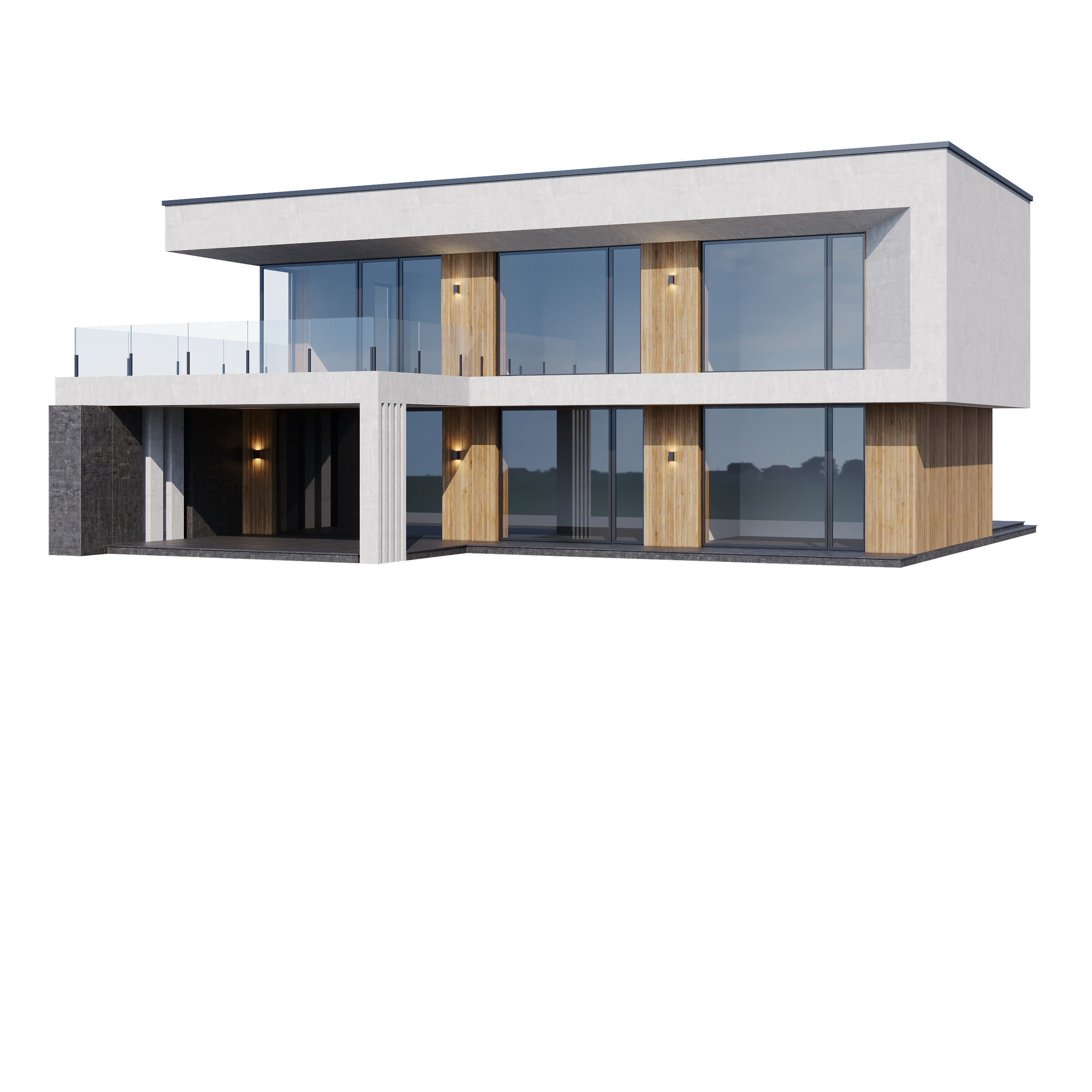 Modern house v78 3D model_10