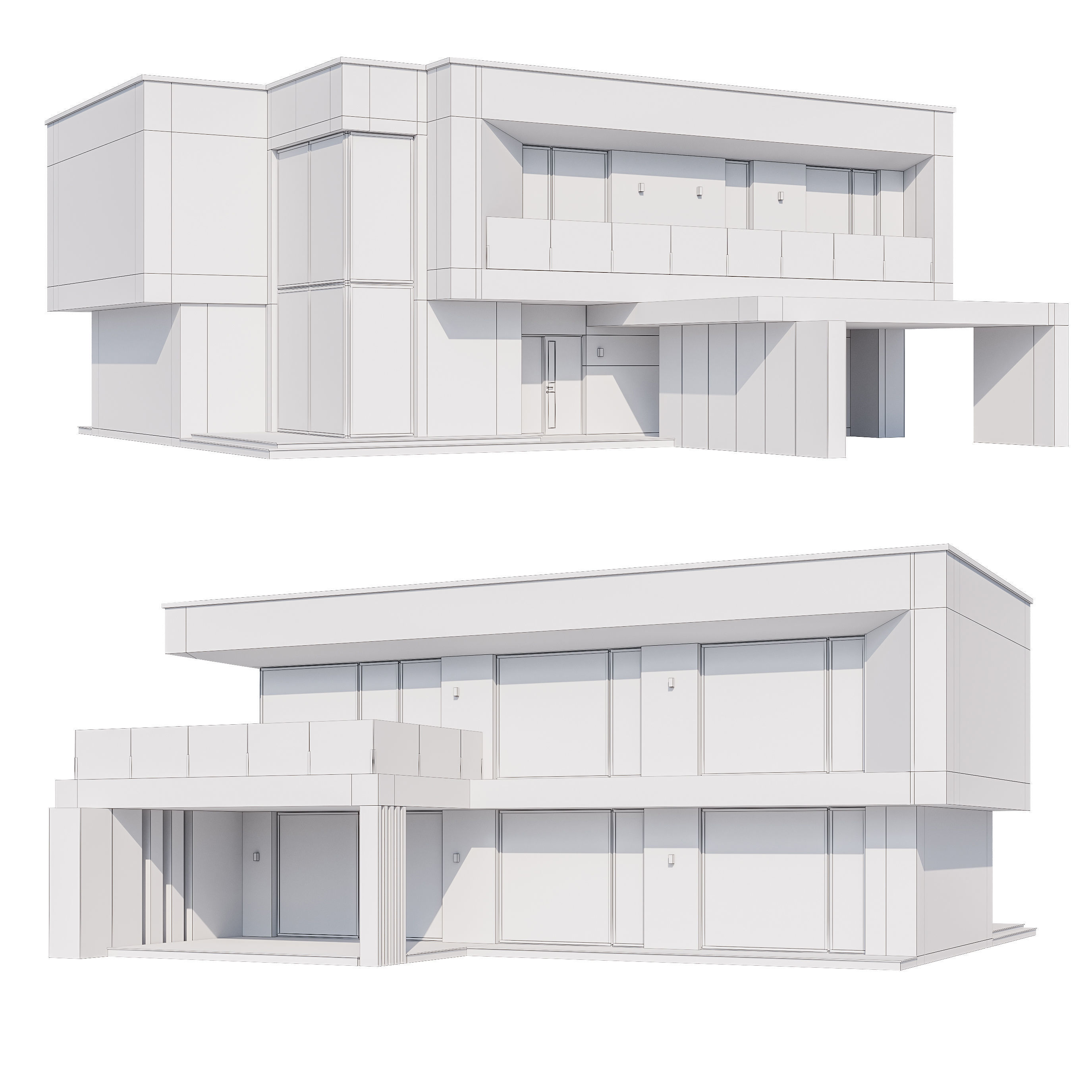 Modern house v78 3D model_5