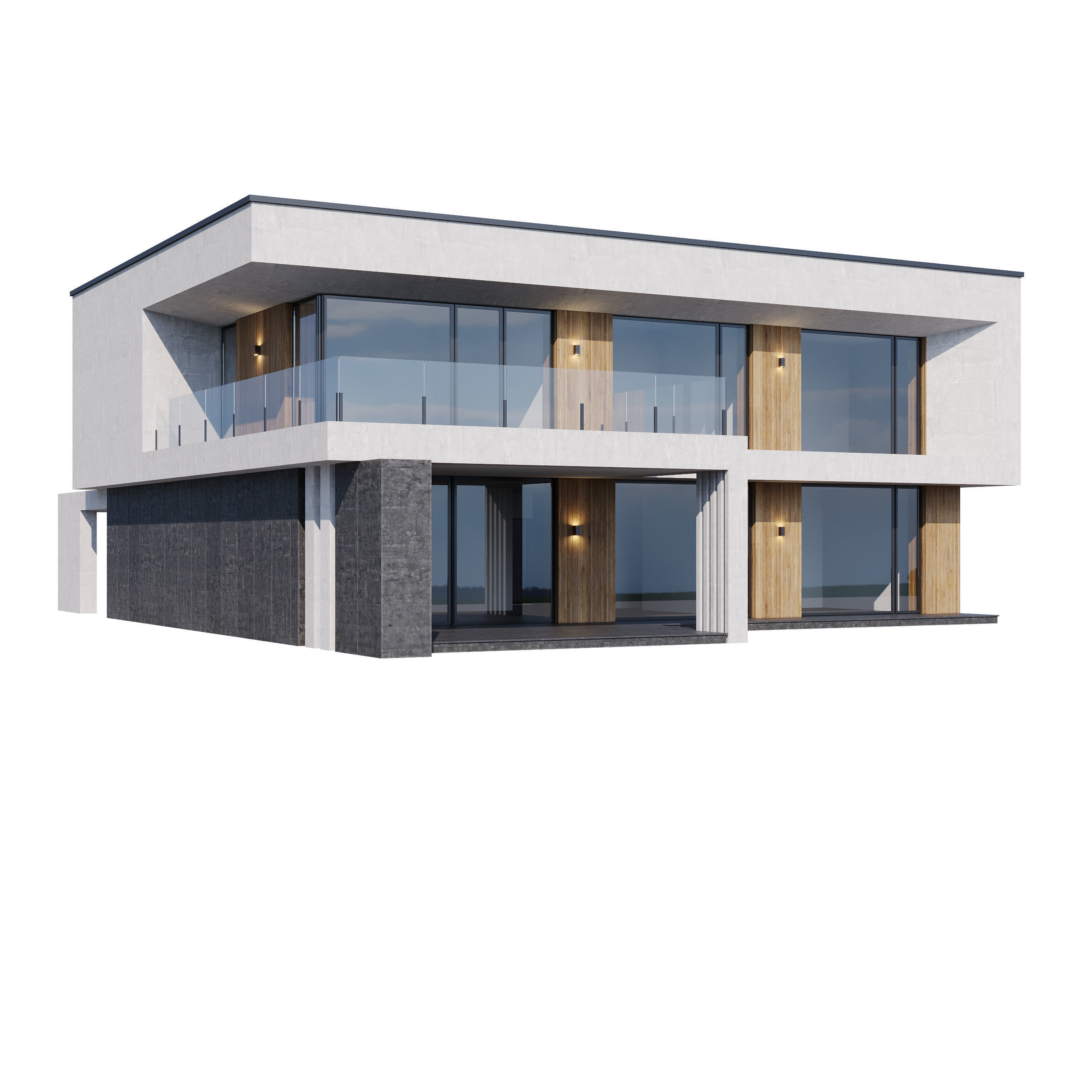 Modern house v78 3D model_9