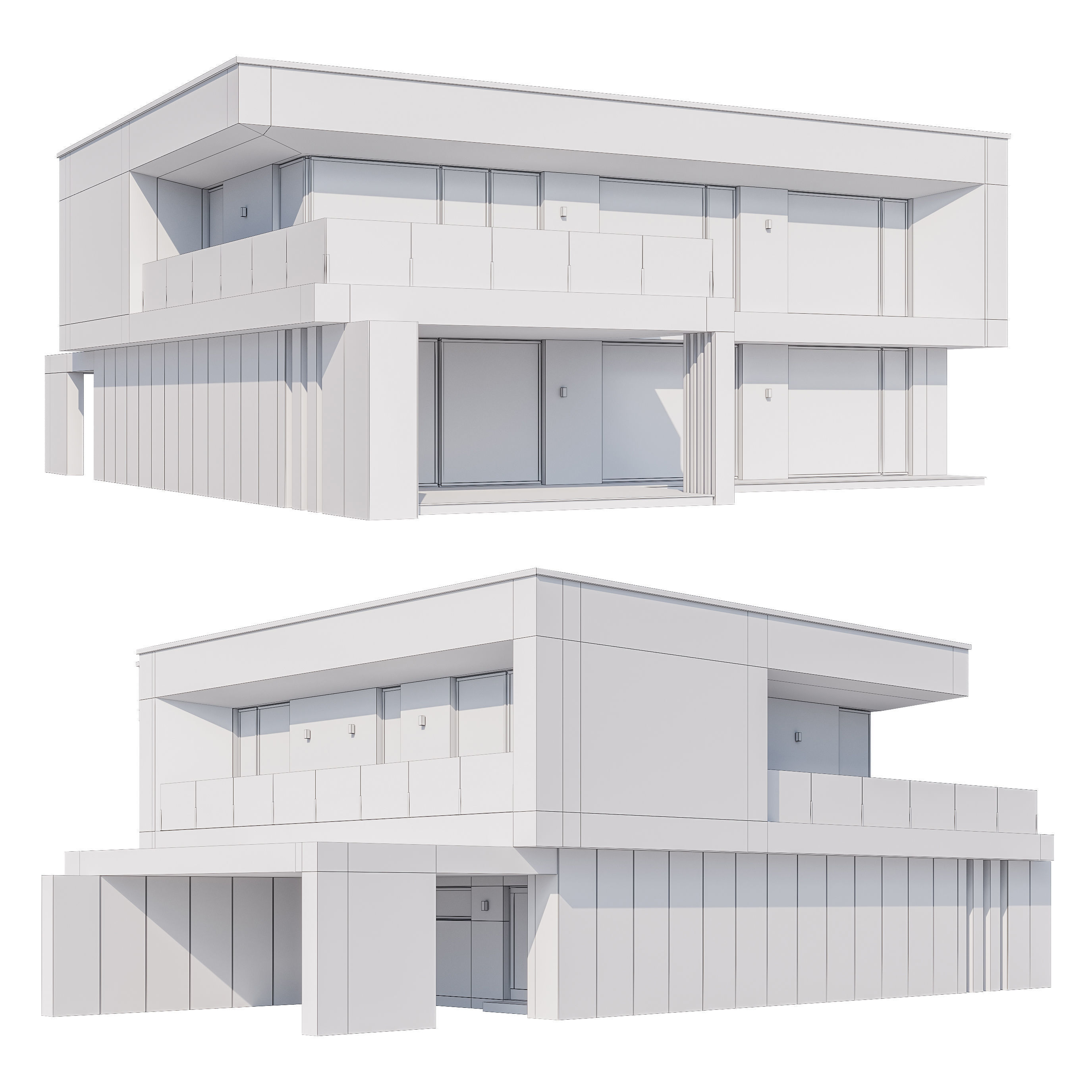 Modern house v78 3D model_6