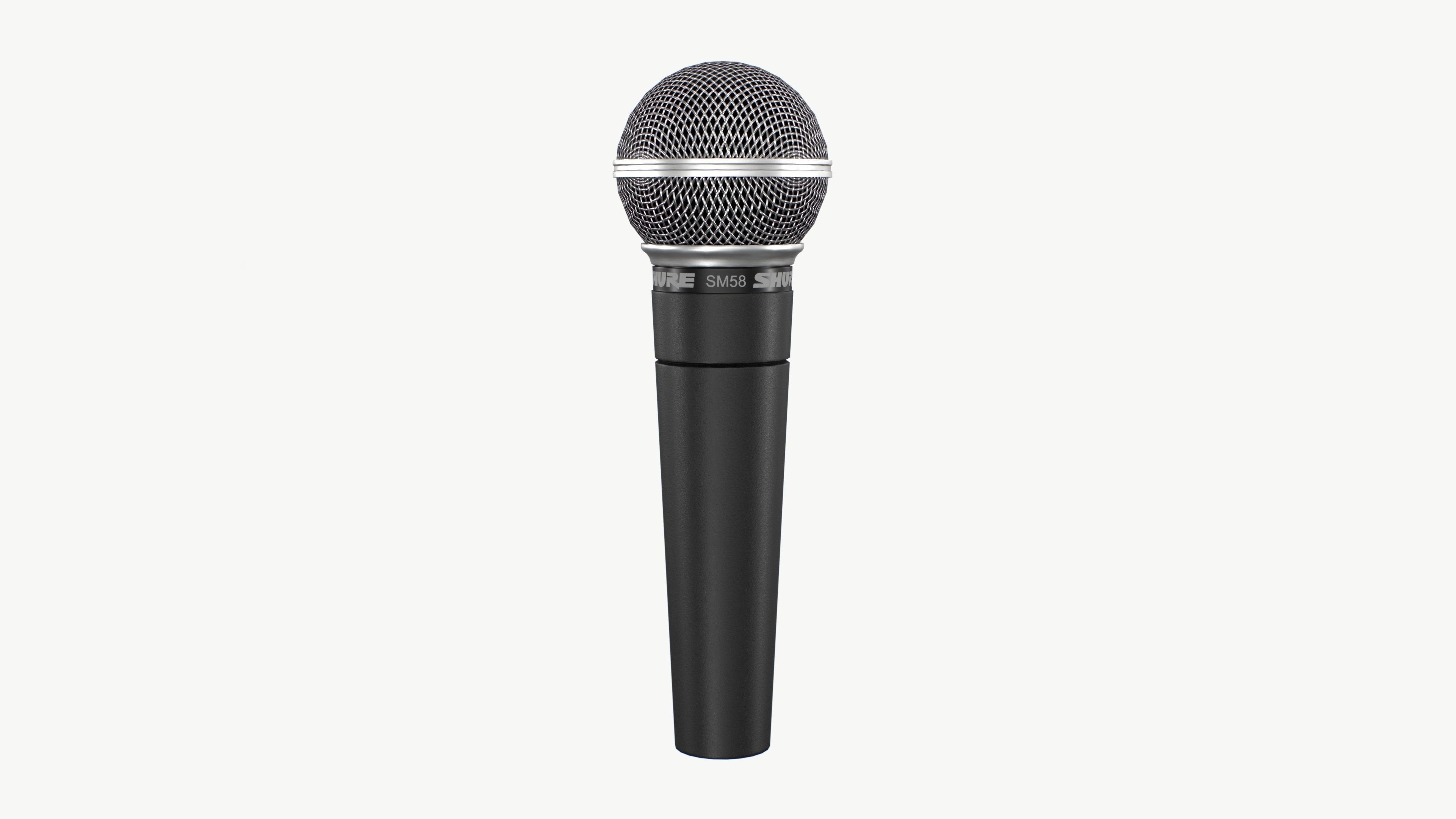 Microphone Low-poly 3D model_6