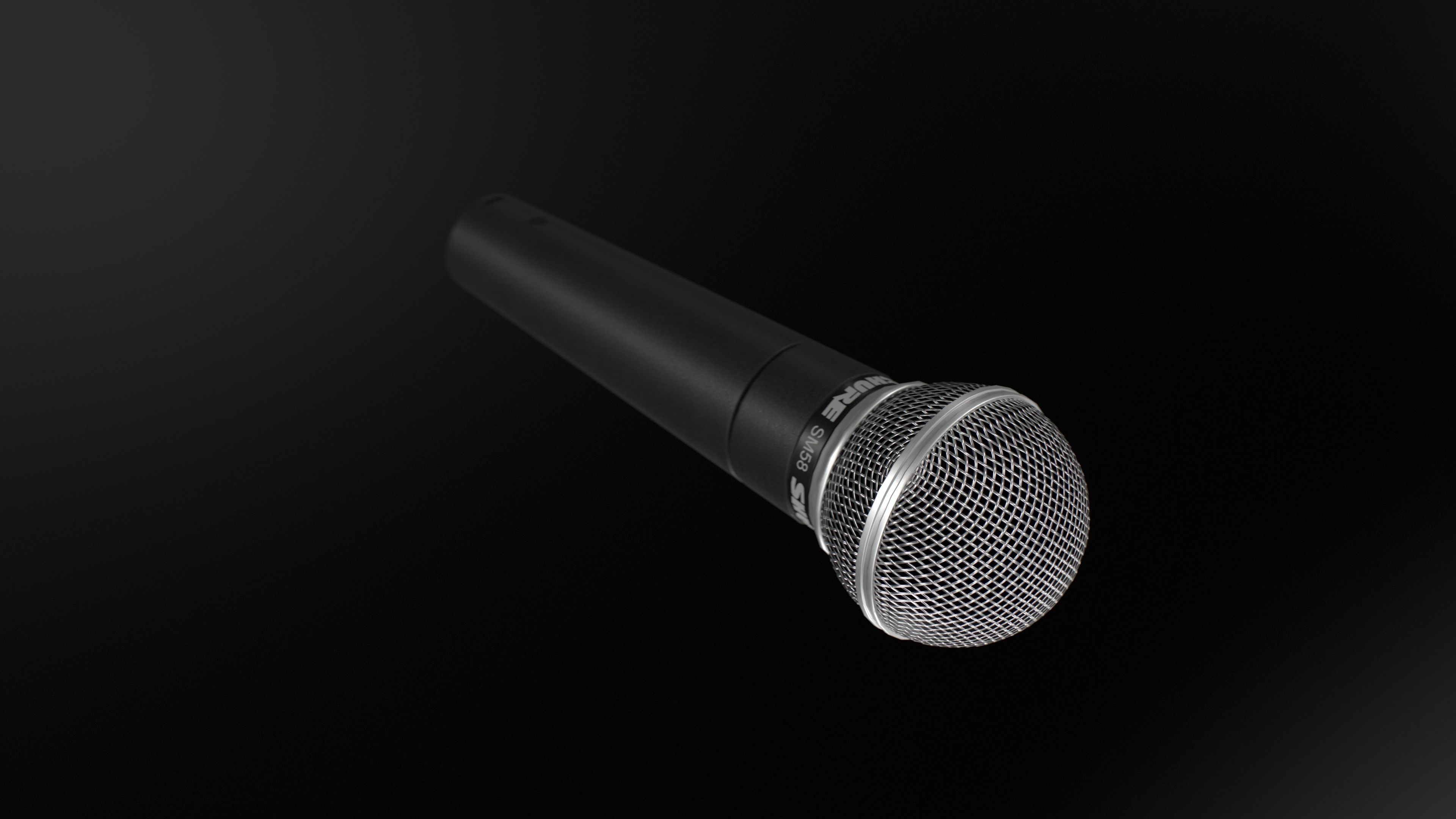 Microphone Low-poly 3D model_5