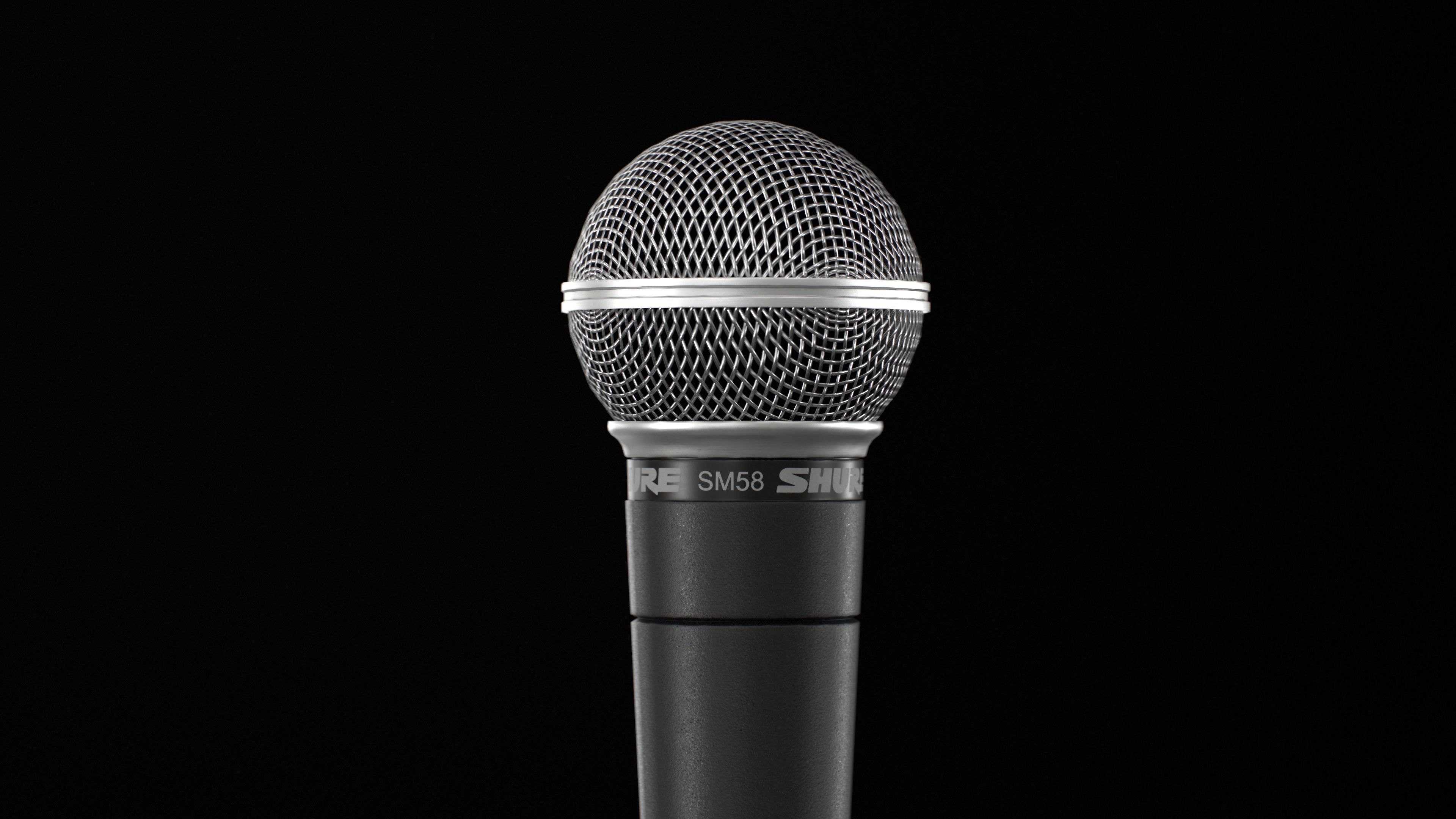 Microphone Low-poly 3D model_2