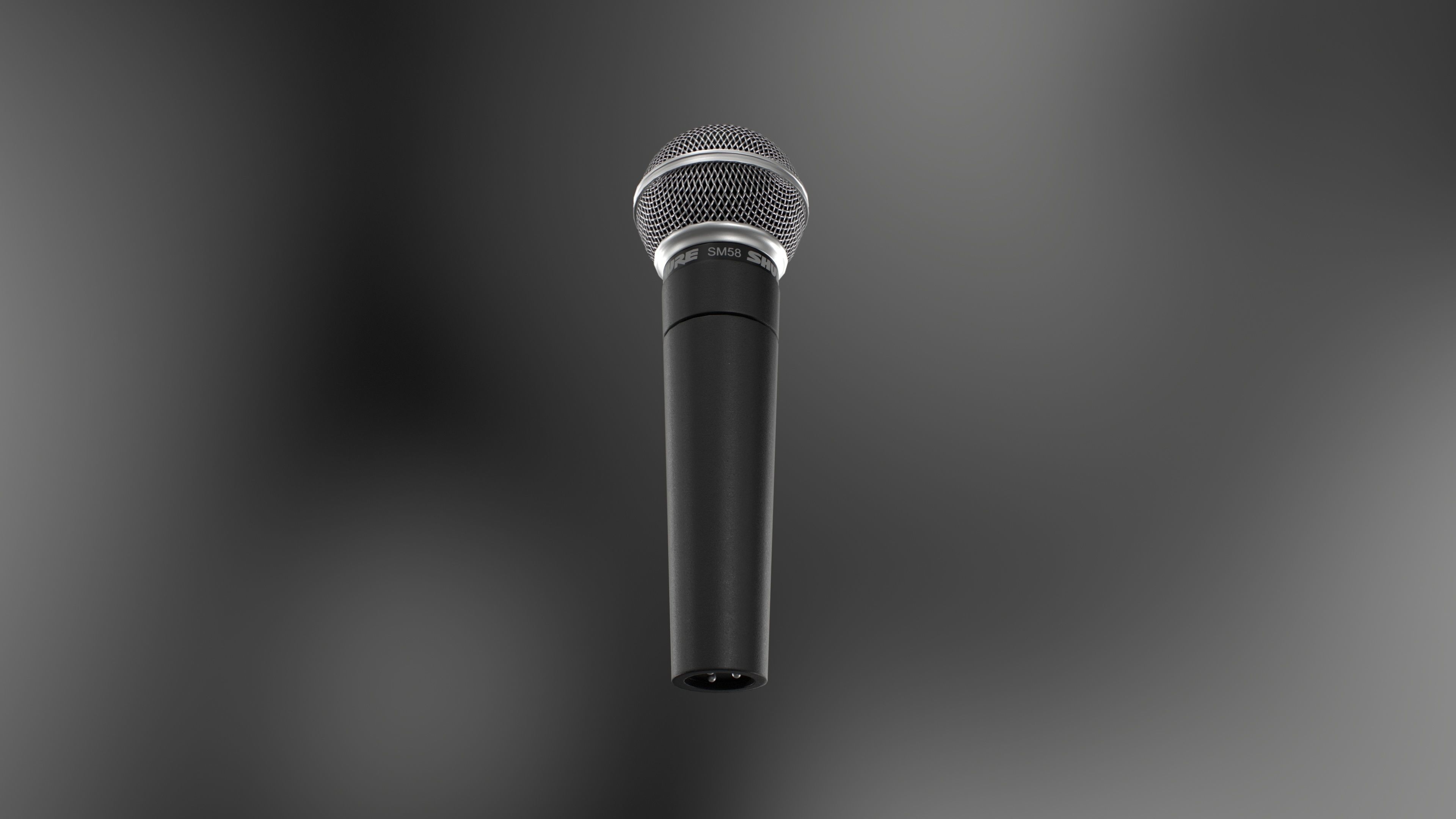 Microphone Low-poly 3D model_8