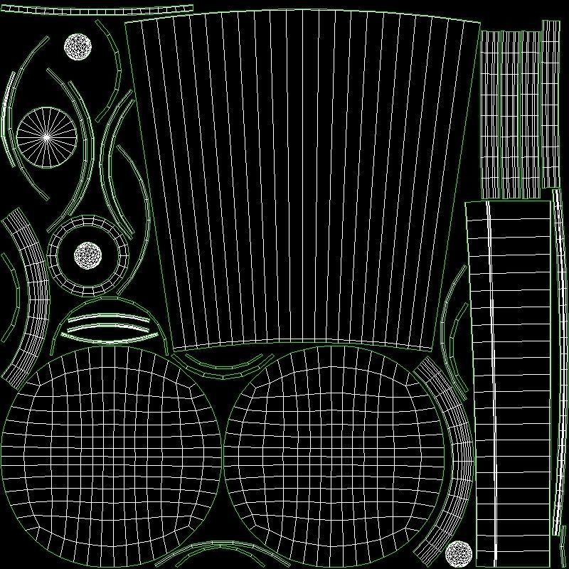 Microphone Low-poly 3D model_9