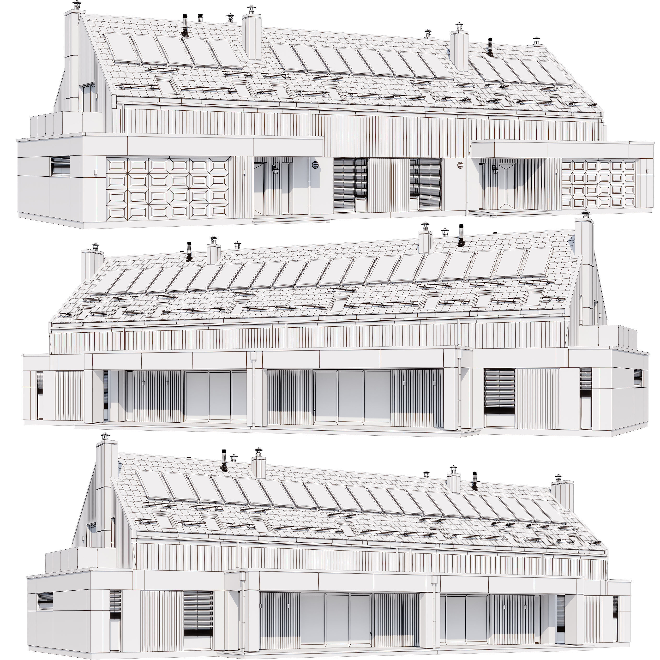 Modern house v79 3D model_4