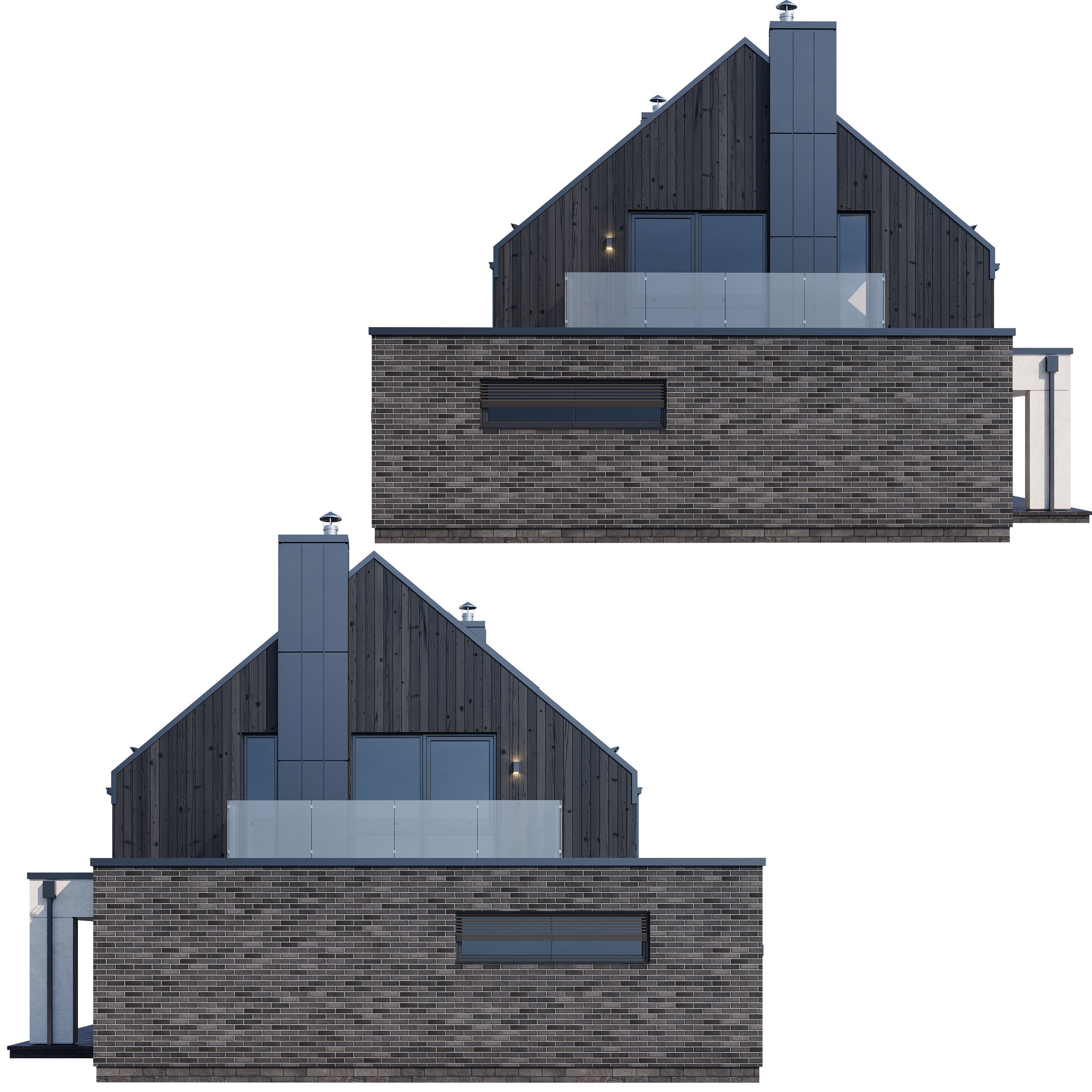 Modern house v79 3D model_2